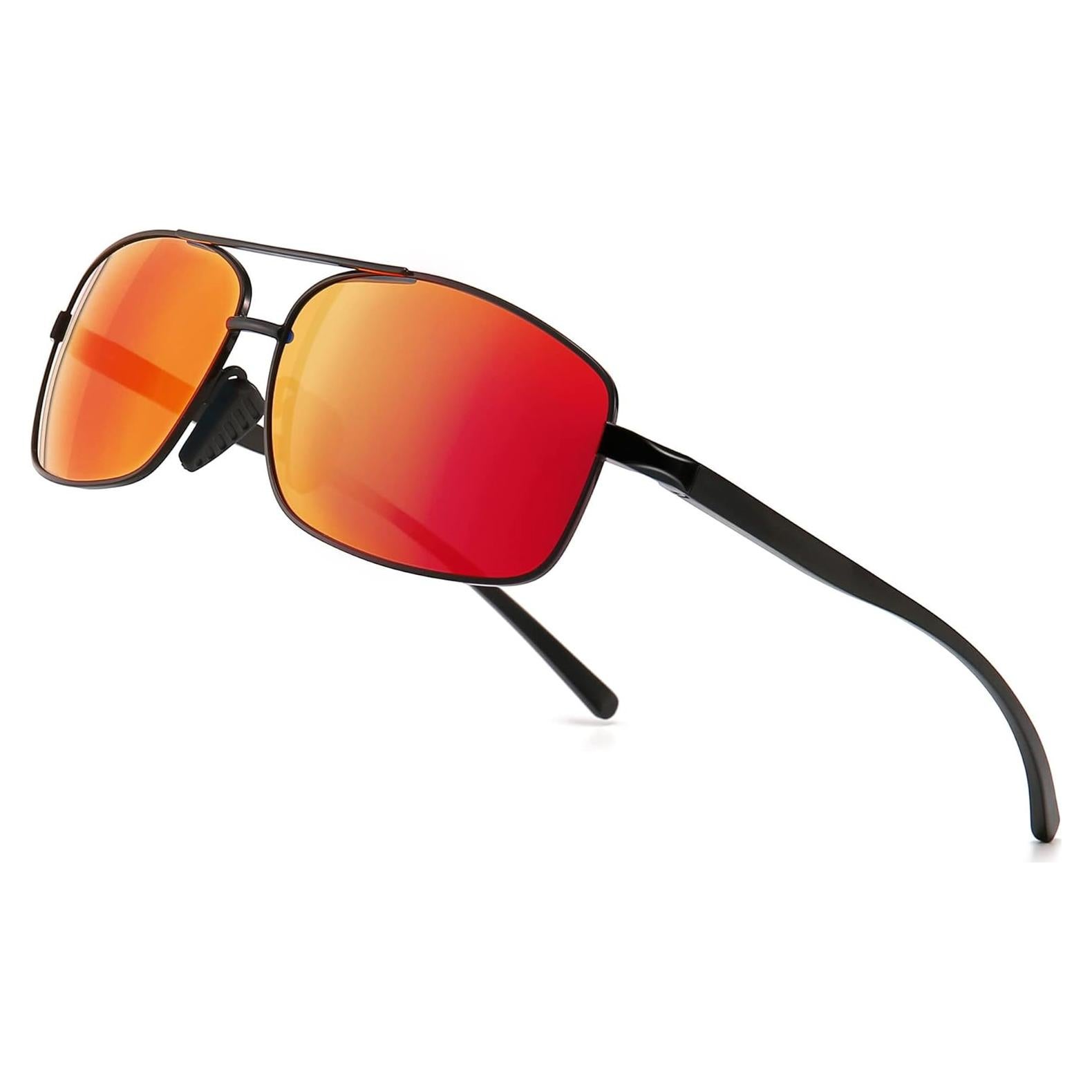 Gafas de sol polarizadas SUNGAIT rojas UV400 ultraligeras