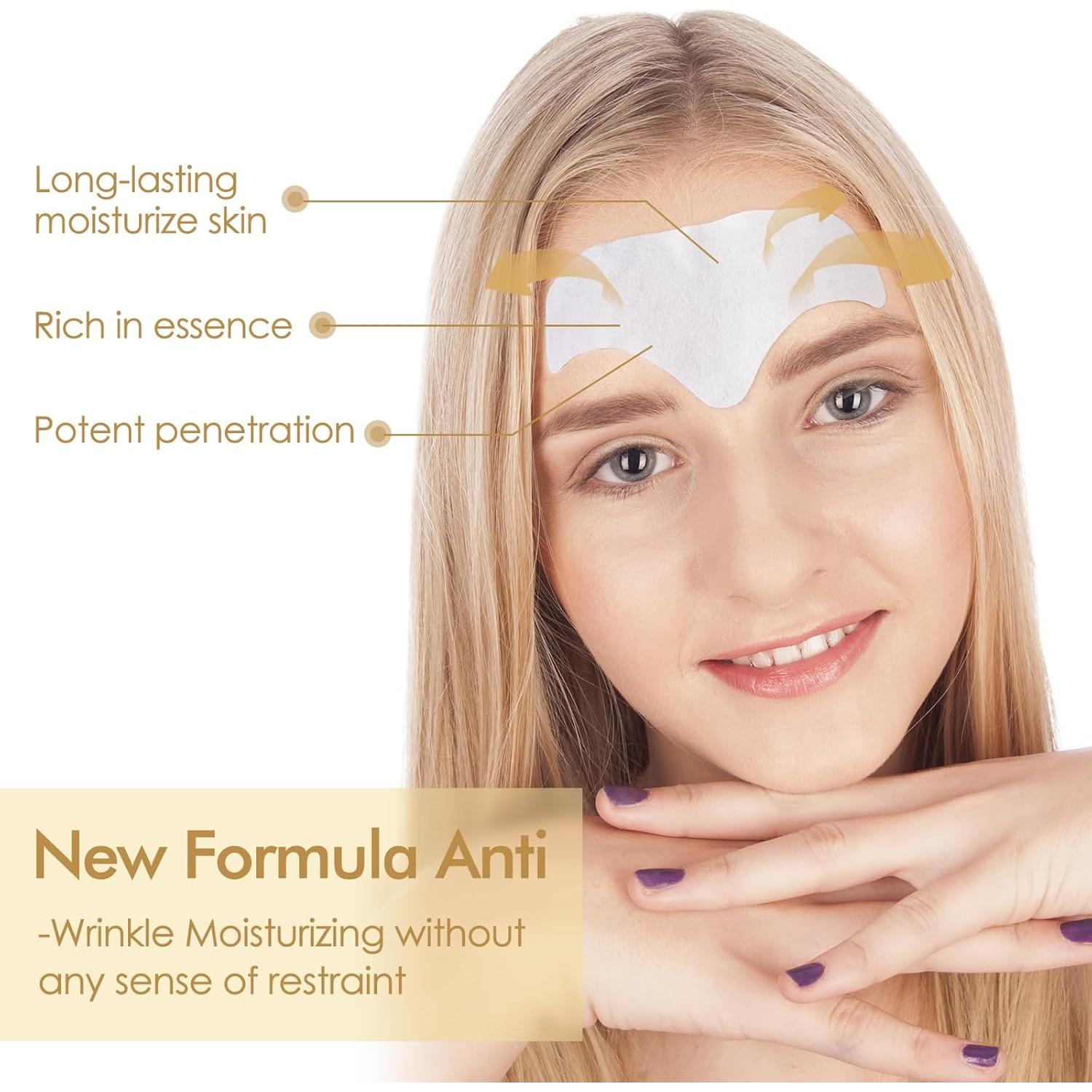 Parches Antienvejecimiento AUSLKA 24PCS con Aloe y Colágeno