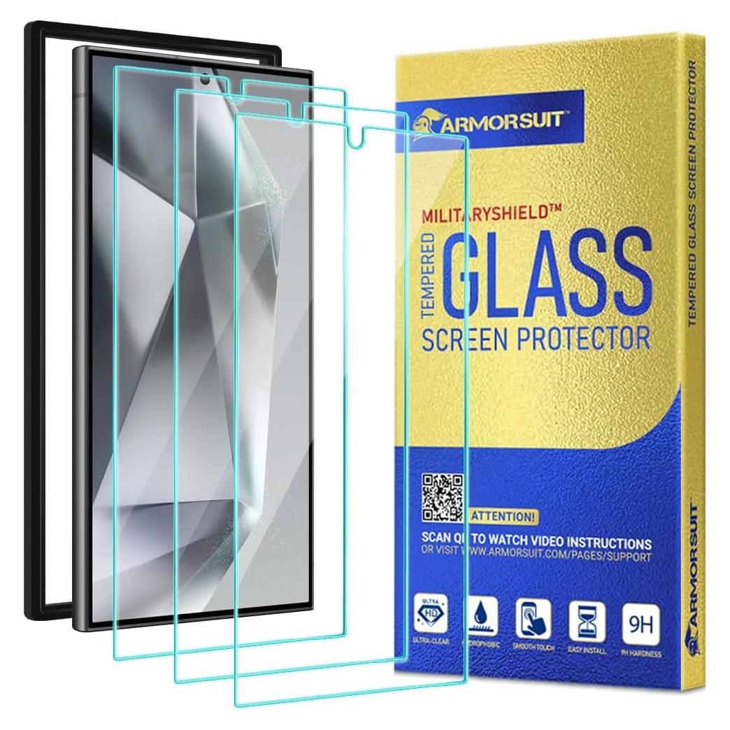 Protector de Pantalla Vidrio Templado ArmorSuit 3 Pack para Galaxy S24 Ultra 6.8"