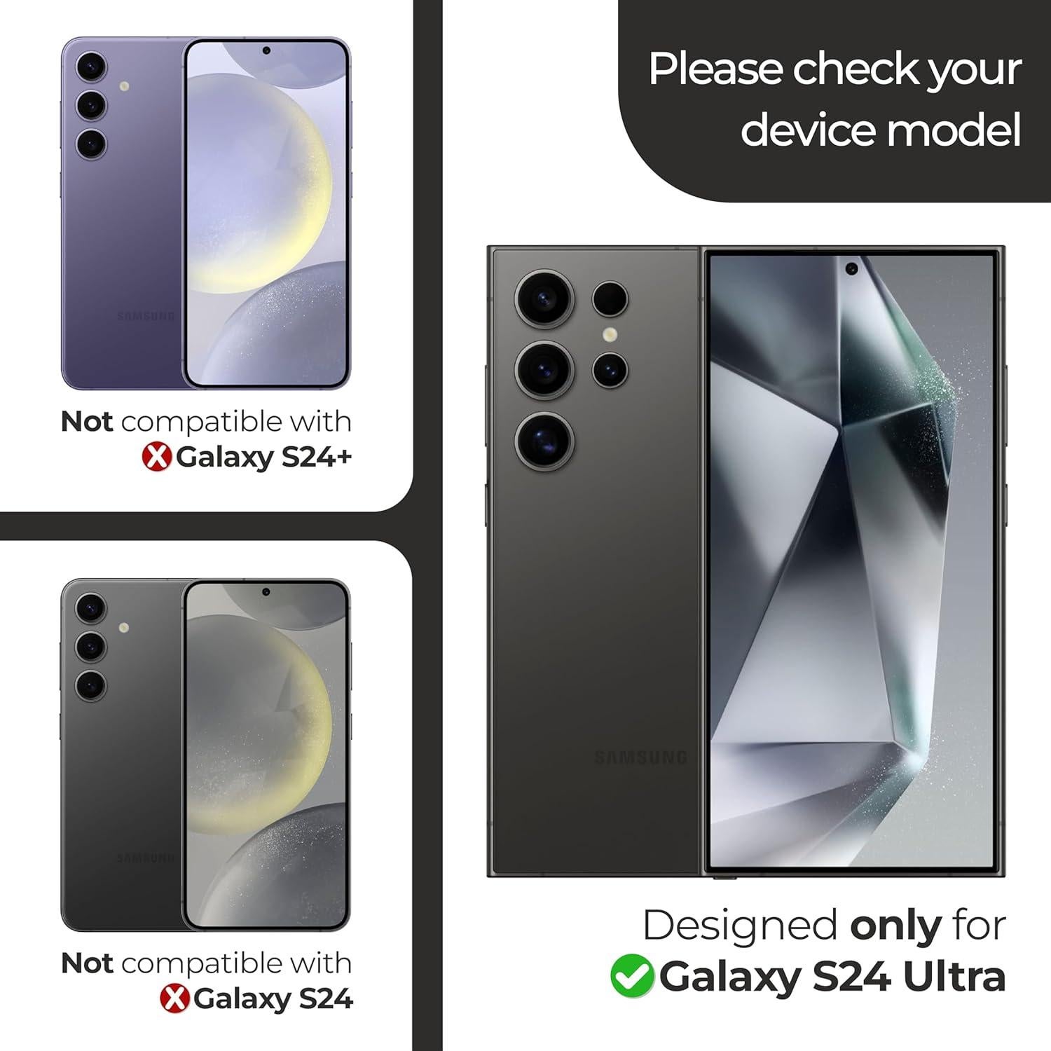 Protector de Pantalla Vidrio Templado ArmorSuit 3 Pack para Galaxy S24 Ultra 6.8"