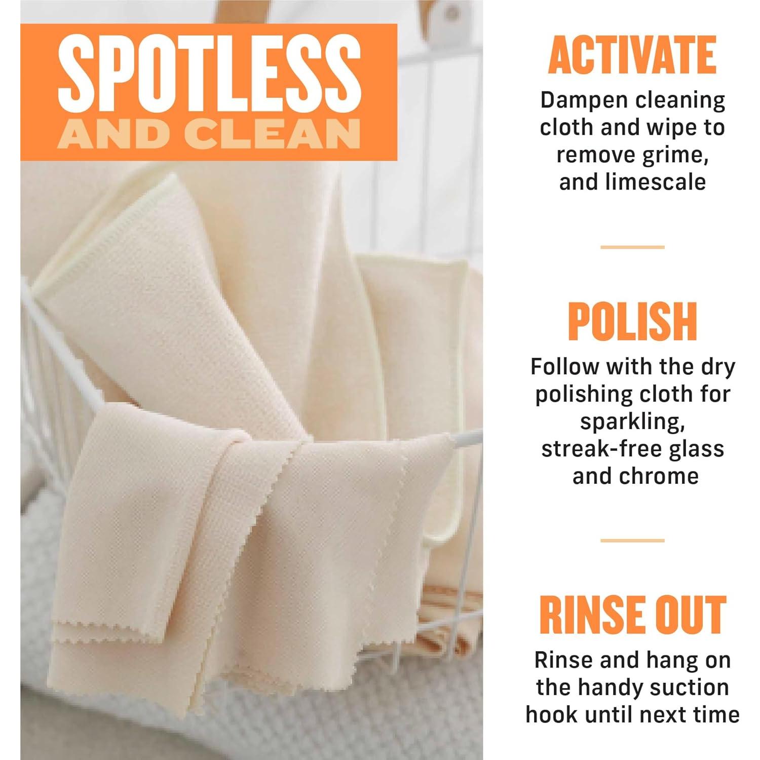 Kit de limpieza de ducha E-Cloth - 2 paños de microfibra