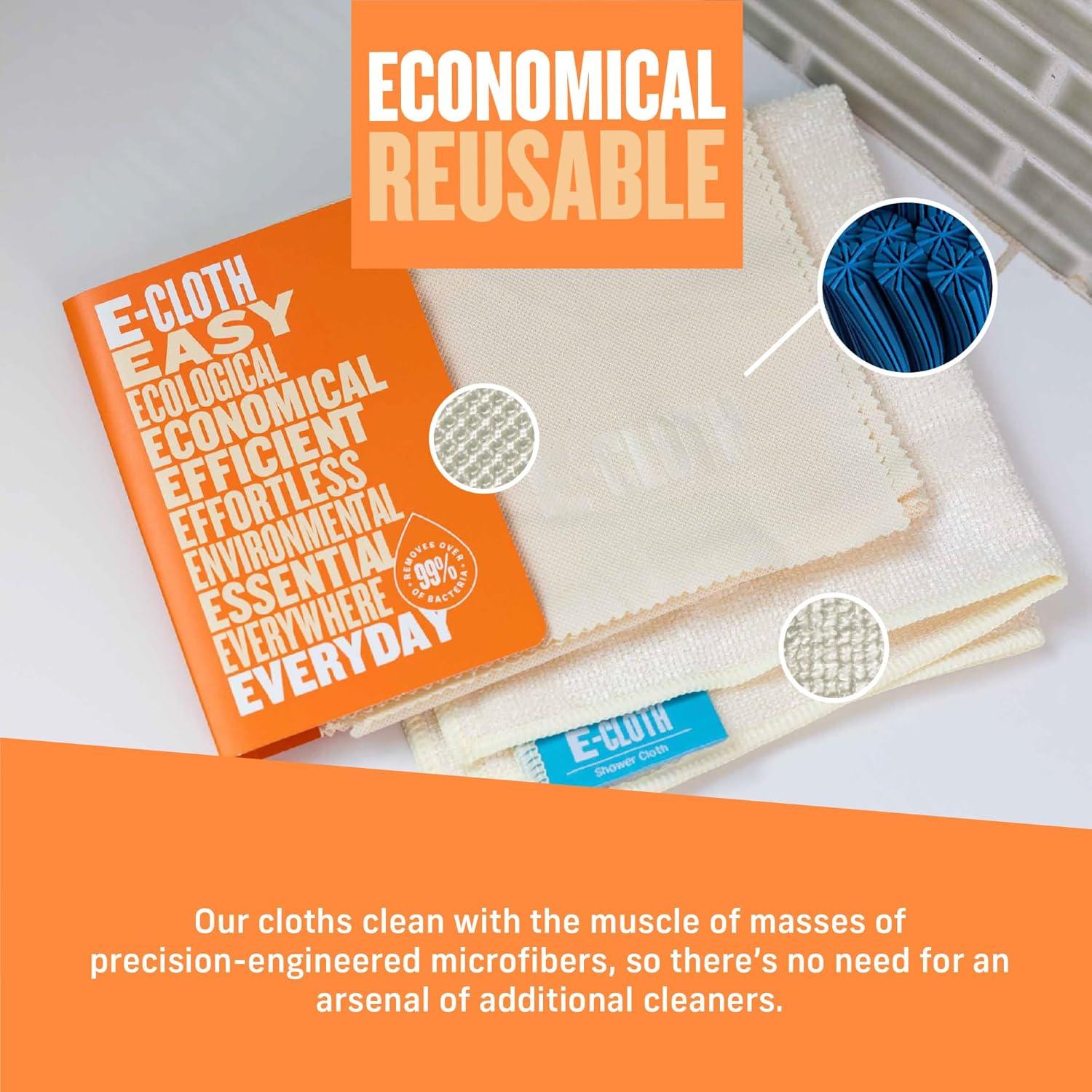 Kit de limpieza de ducha E-Cloth - 2 paños de microfibra