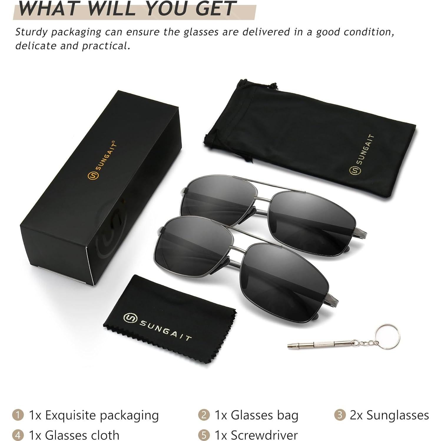 Gafas de sol polarizadas SUNGAIT con protección UV400