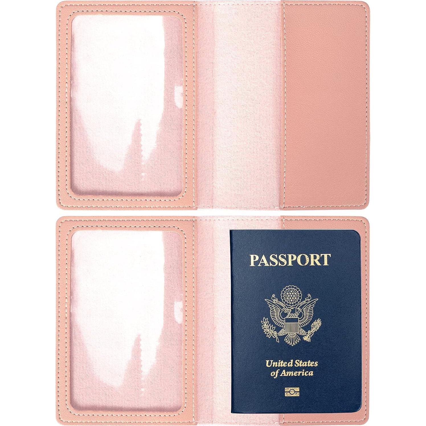 2 Fundas de Pasaporte y Tarjeta de Vacuna Arouselove PU