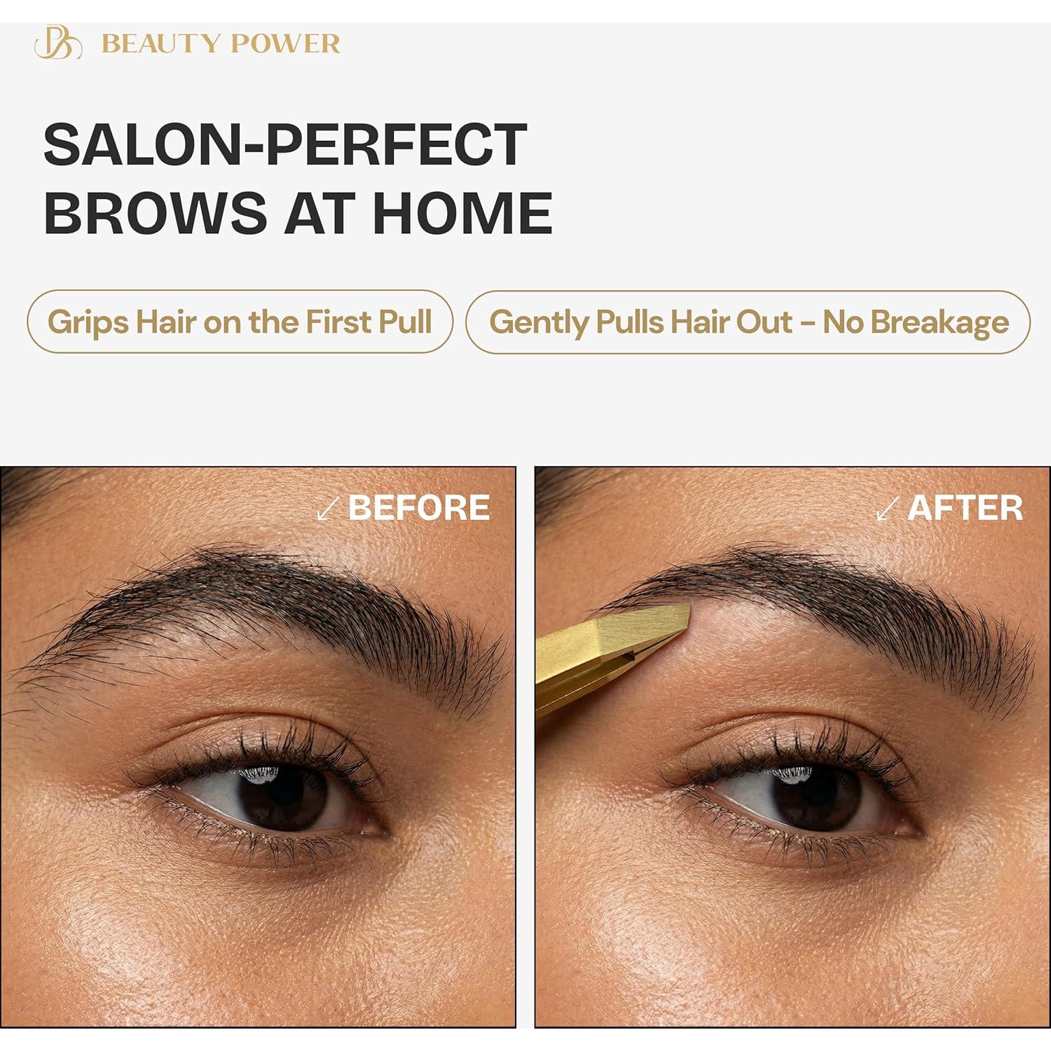 Pinzas de Precisión Beauty Power - Acero Inoxidable Alemán