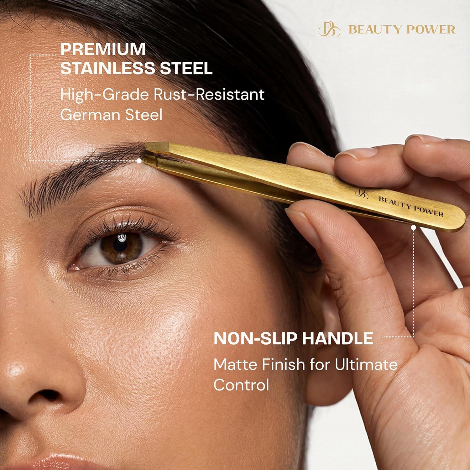 Pinzas de Precisión Beauty Power - Acero Inoxidable Alemán
