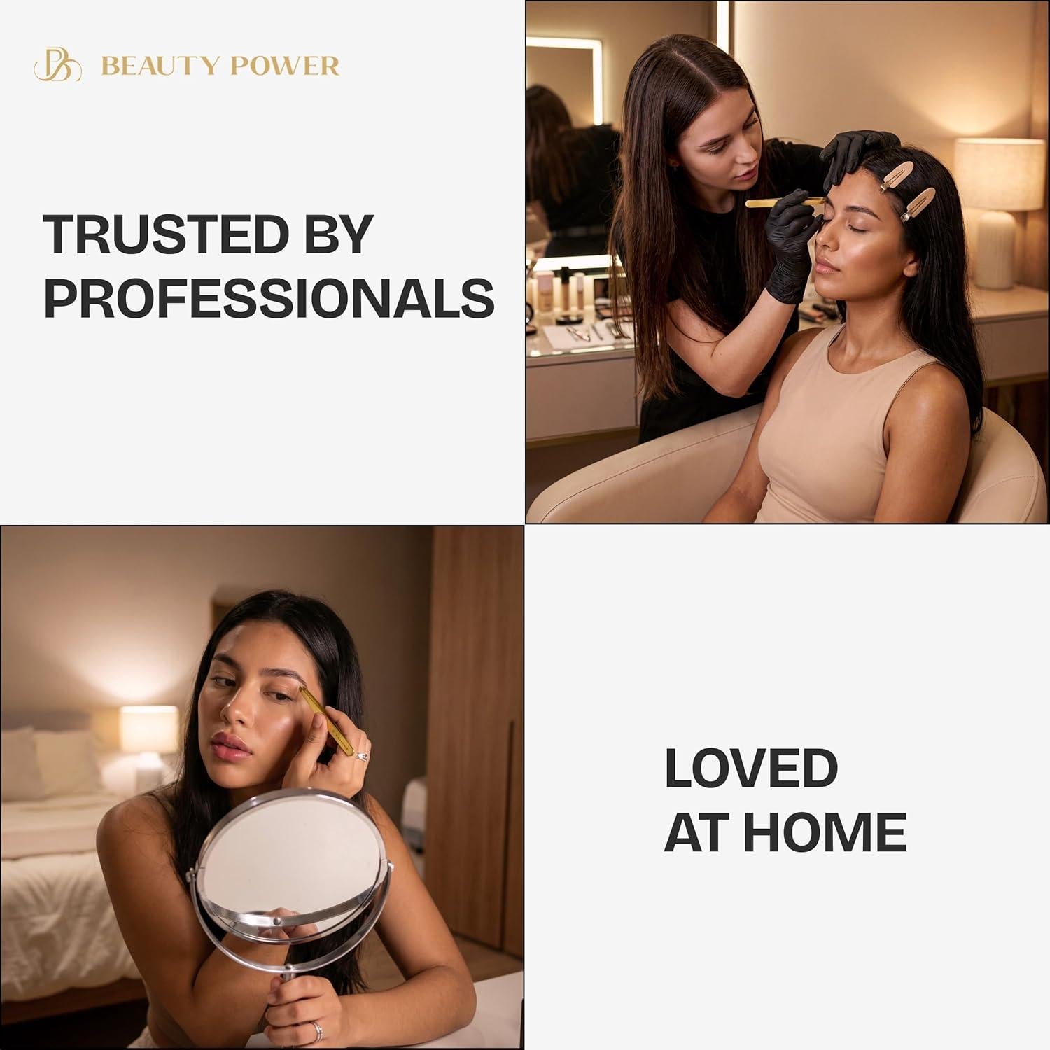 Pinzas de Precisión Beauty Power - Acero Inoxidable Alemán