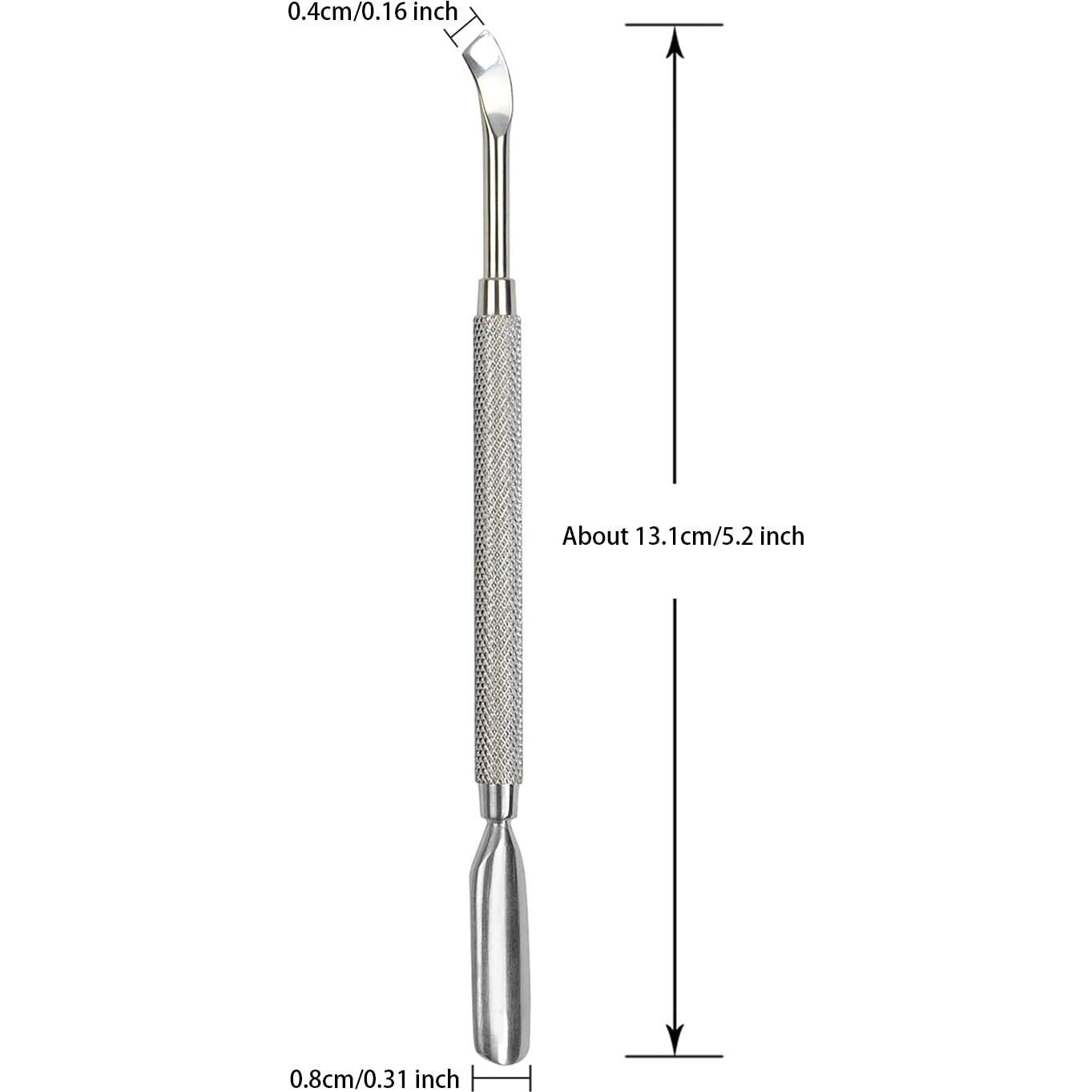 Cuticle Pusher Cuticle Trimmer Dead Skin Remover Nail Polish Remover Tool for Fingernail and Toenails