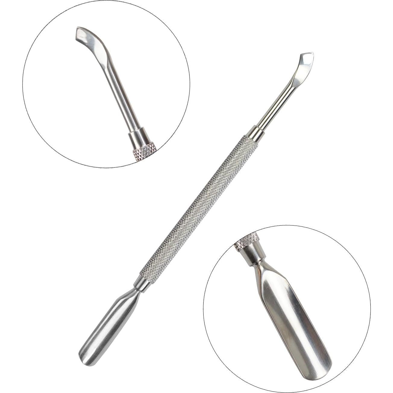 Cuticle Pusher Cuticle Trimmer Dead Skin Remover Nail Polish Remover Tool for Fingernail and Toenails