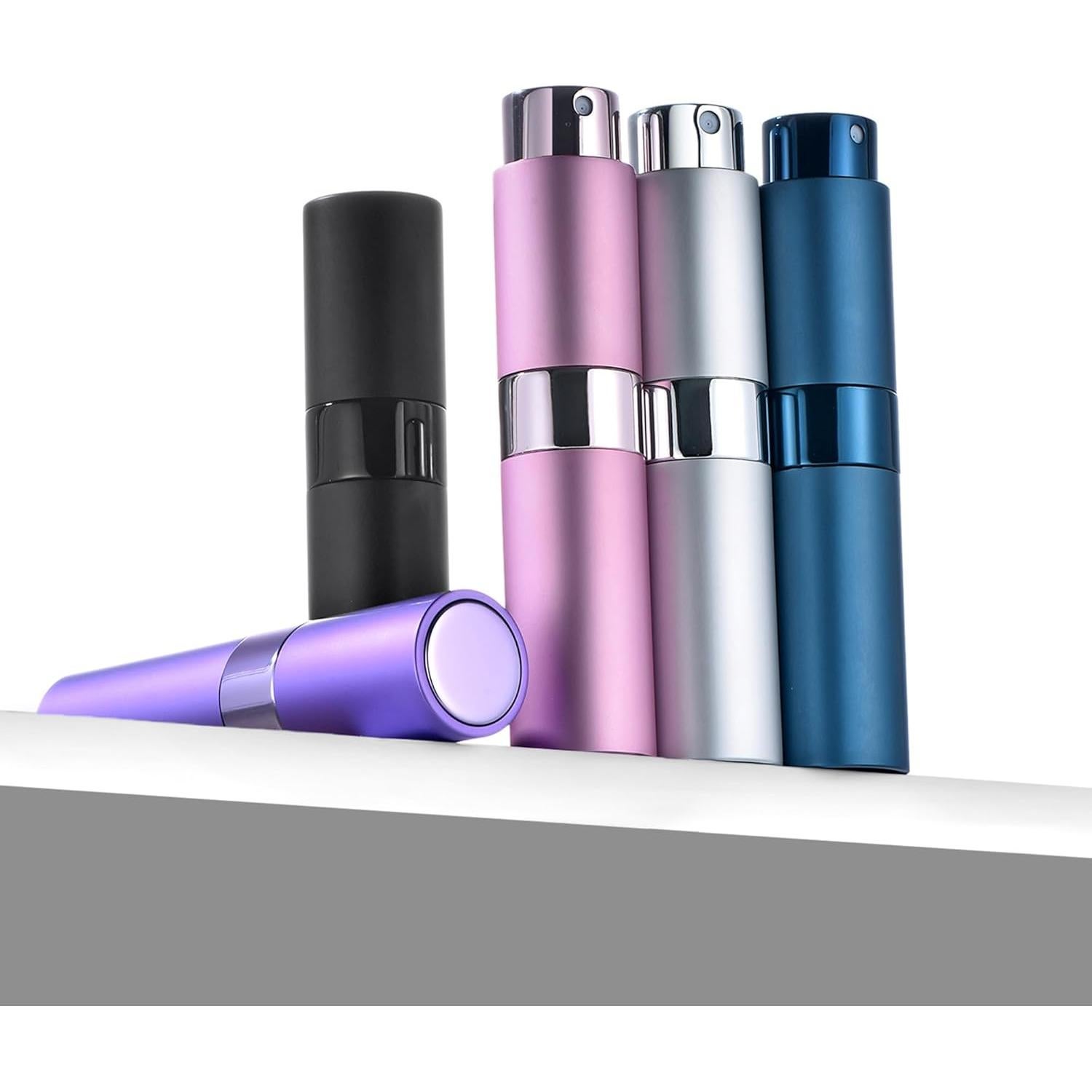 Set 3 Atomizadores de Perfume 8ml Yikimyfo Viaje Negro