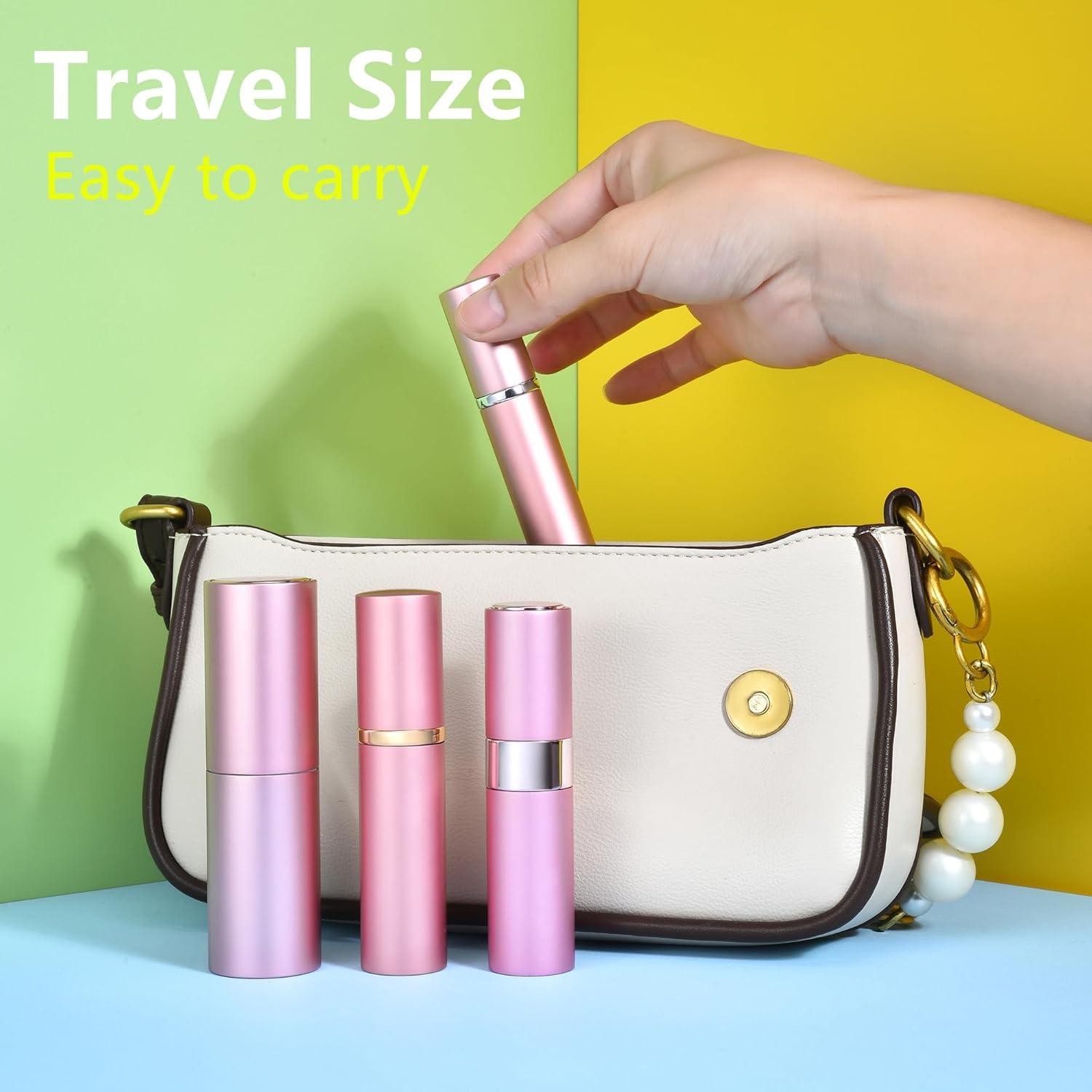 Set 3 Atomizadores de Perfume 8ml Yikimyfo Viaje Negro