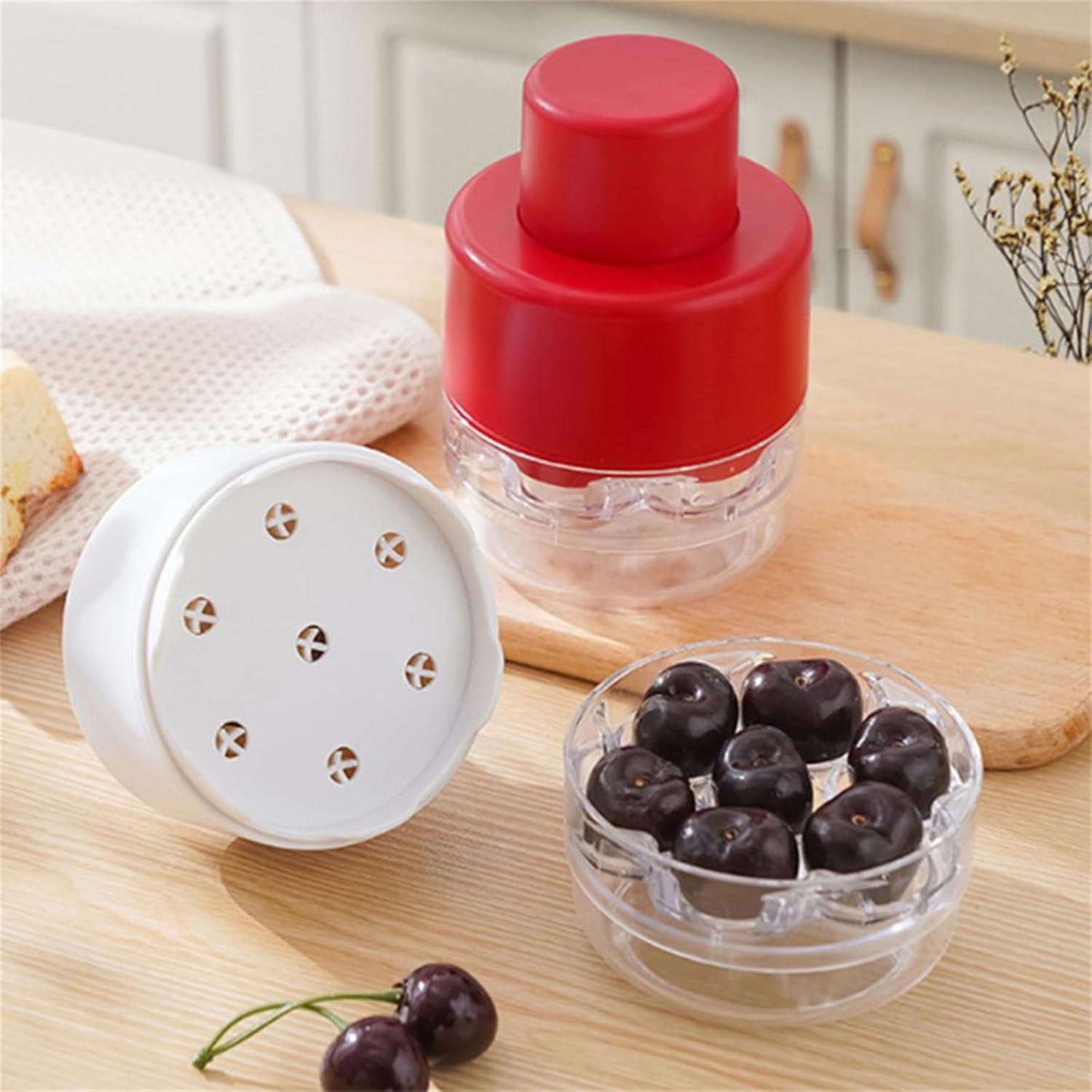 Quita Huesos de Cereza Genérica Rojo, 7 Huesos a la Vez