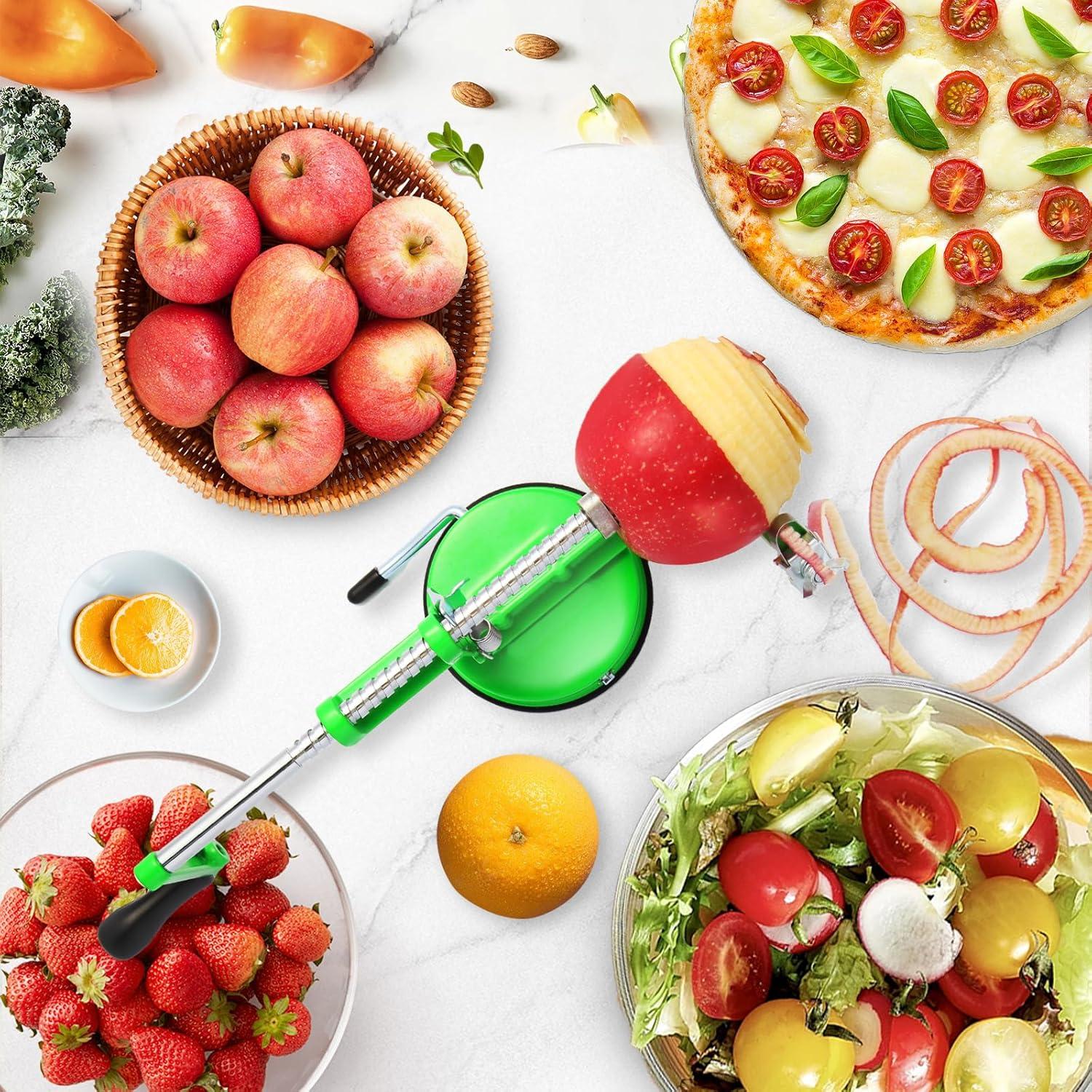 Pelador y Cortador de Manzanas LIVSGNISTA Acero Inoxidable Verde
