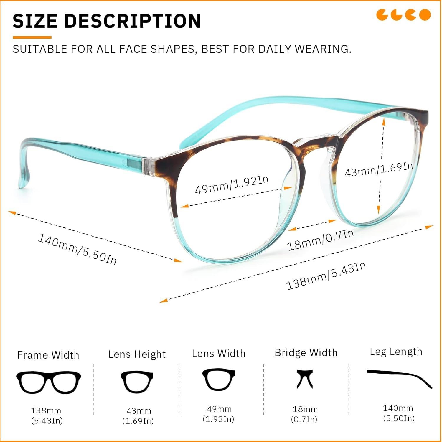 Gafas de Luz Azul IBOANN Iconic para Mujer - Protección UV400