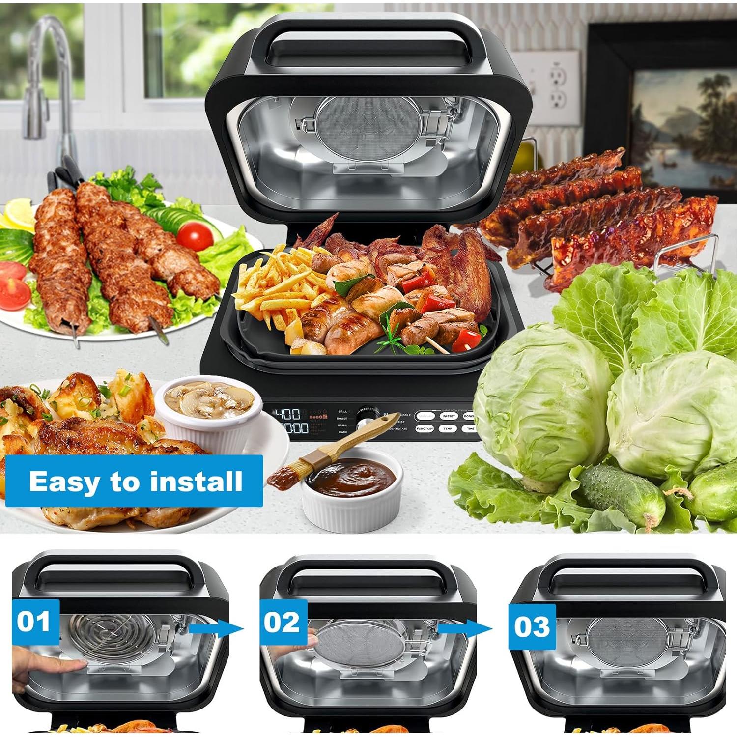 Escudo de Salpicaduras Ninja Foodi IG600/IG601/IG651 - Acero Inoxidable