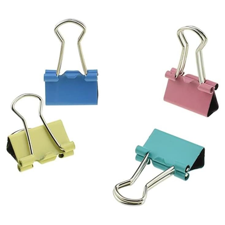 Clips de Encuadernación HAHIYO Acero Resorte 100 Piezas 15 mm