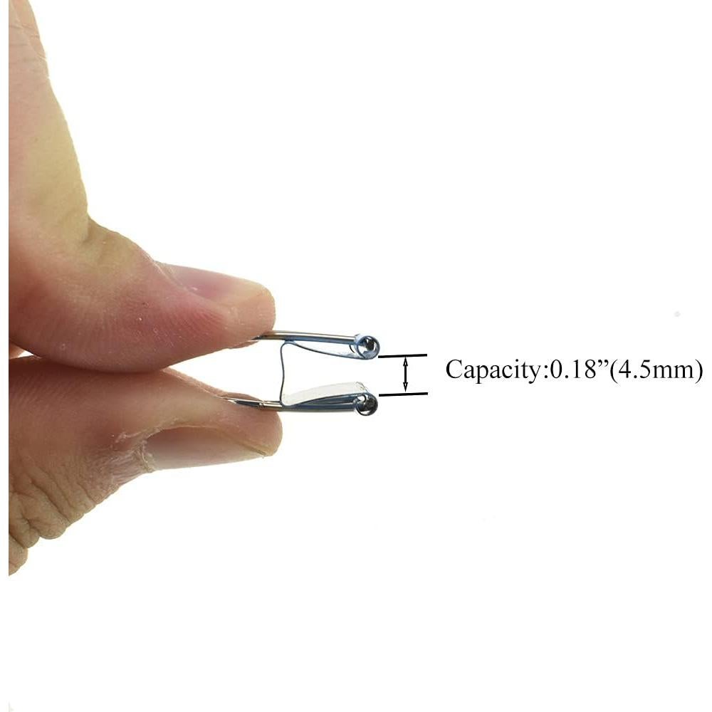 Clips de Encuadernación HAHIYO Acero Resorte 100 Piezas 15 mm