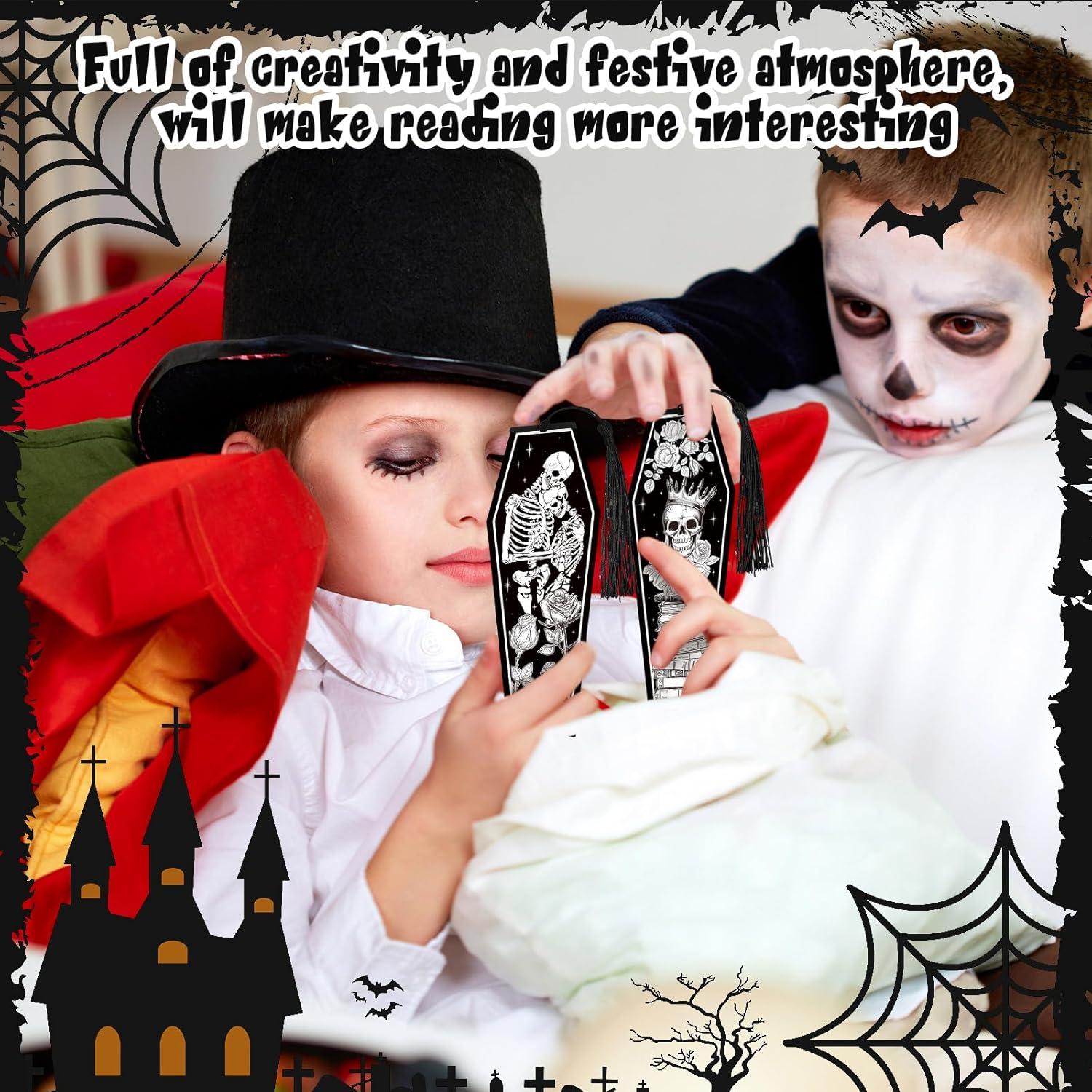 60 Marcadores de Tumba Halloween Kolldenn con Borlas Negras