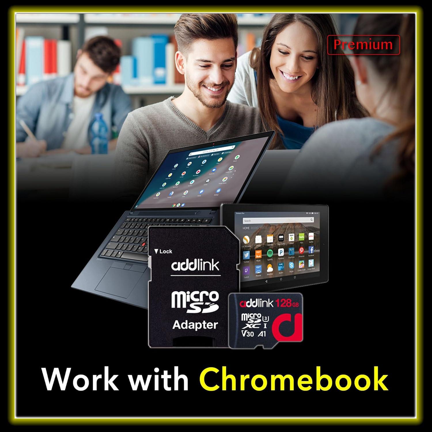 Tarjeta Micro SDXC 128GB 2-Pack addlink UHS-1 A1 100MB/s