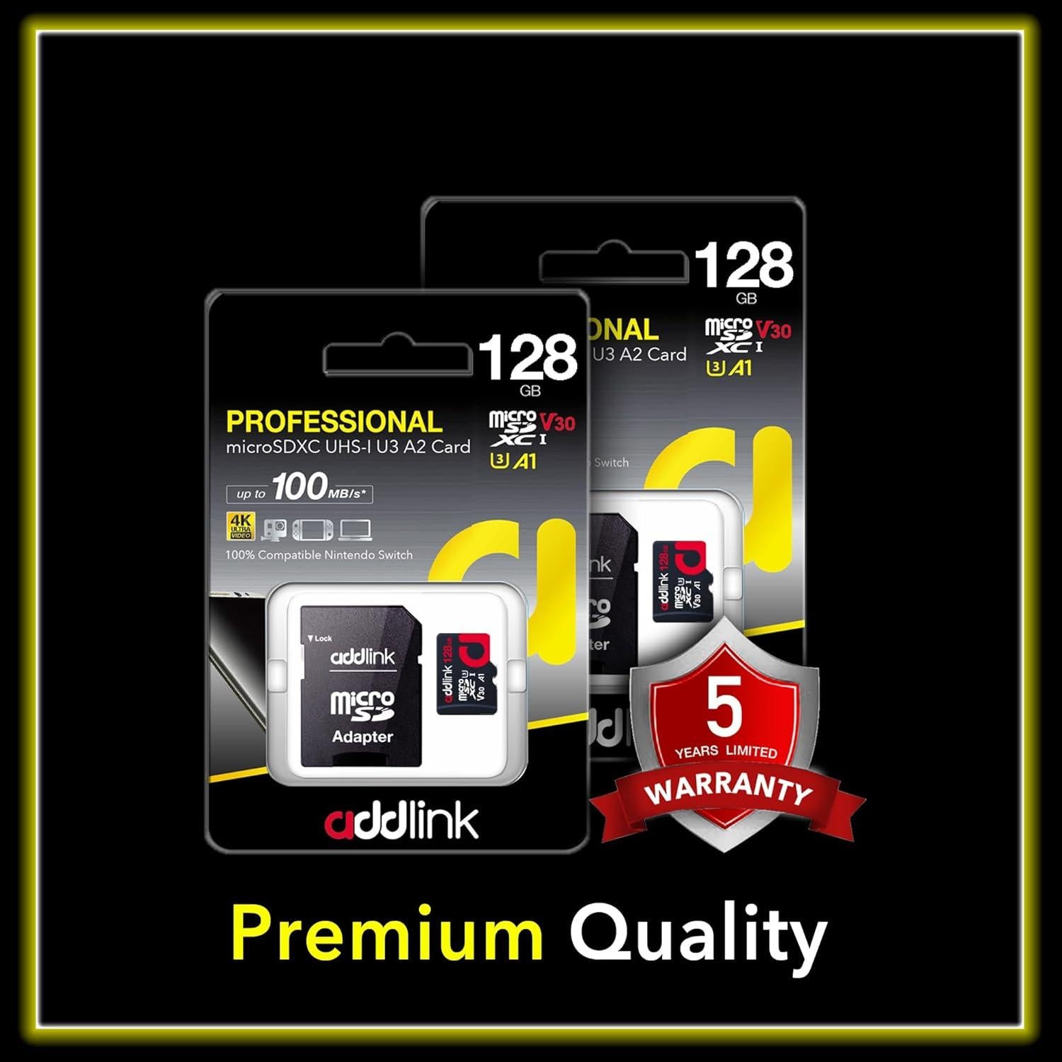 Tarjeta Micro SDXC 128GB 2-Pack addlink UHS-1 A1 100MB/s