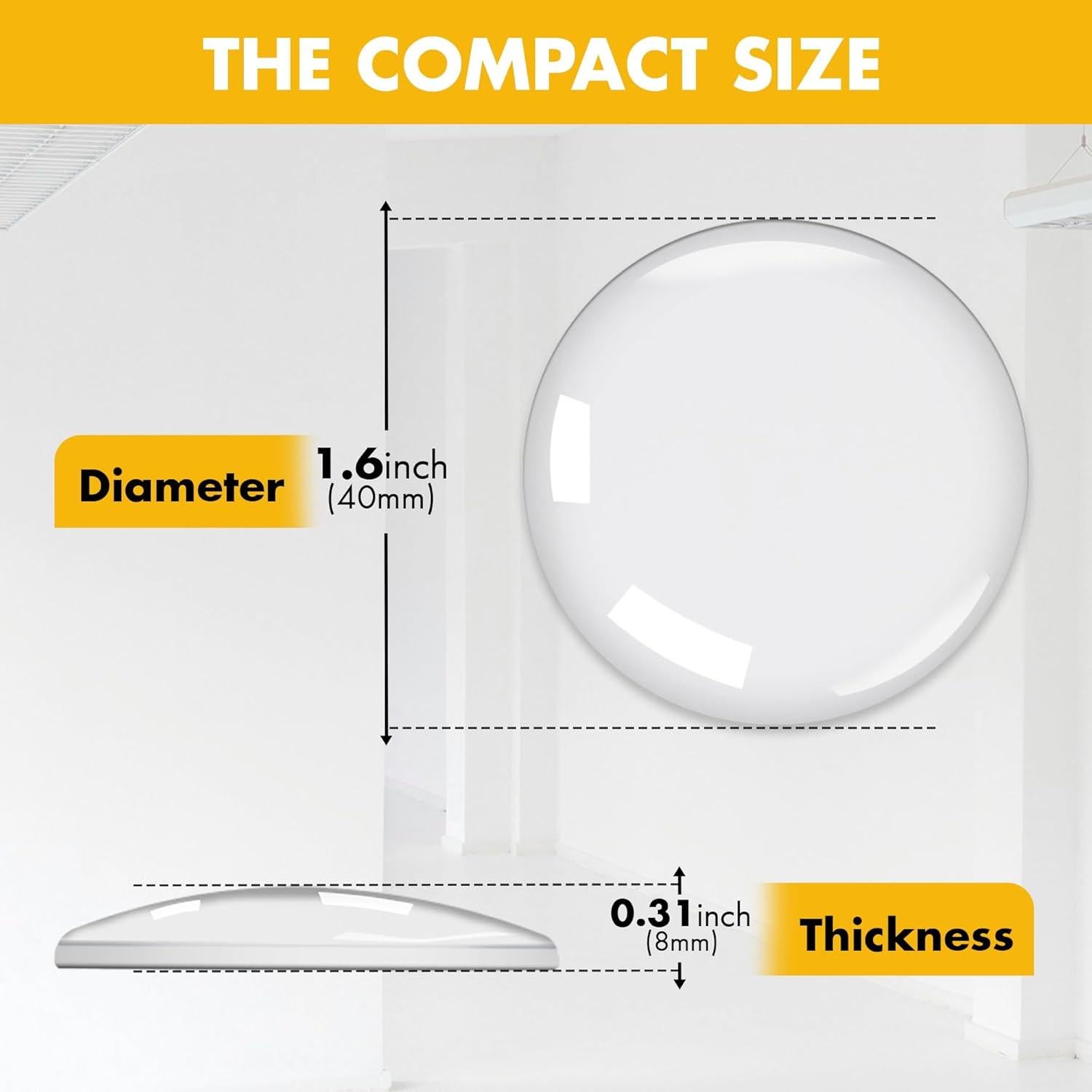 Topes de puerta autoadhesivos Afixers 6 unidades 4.06 cm
