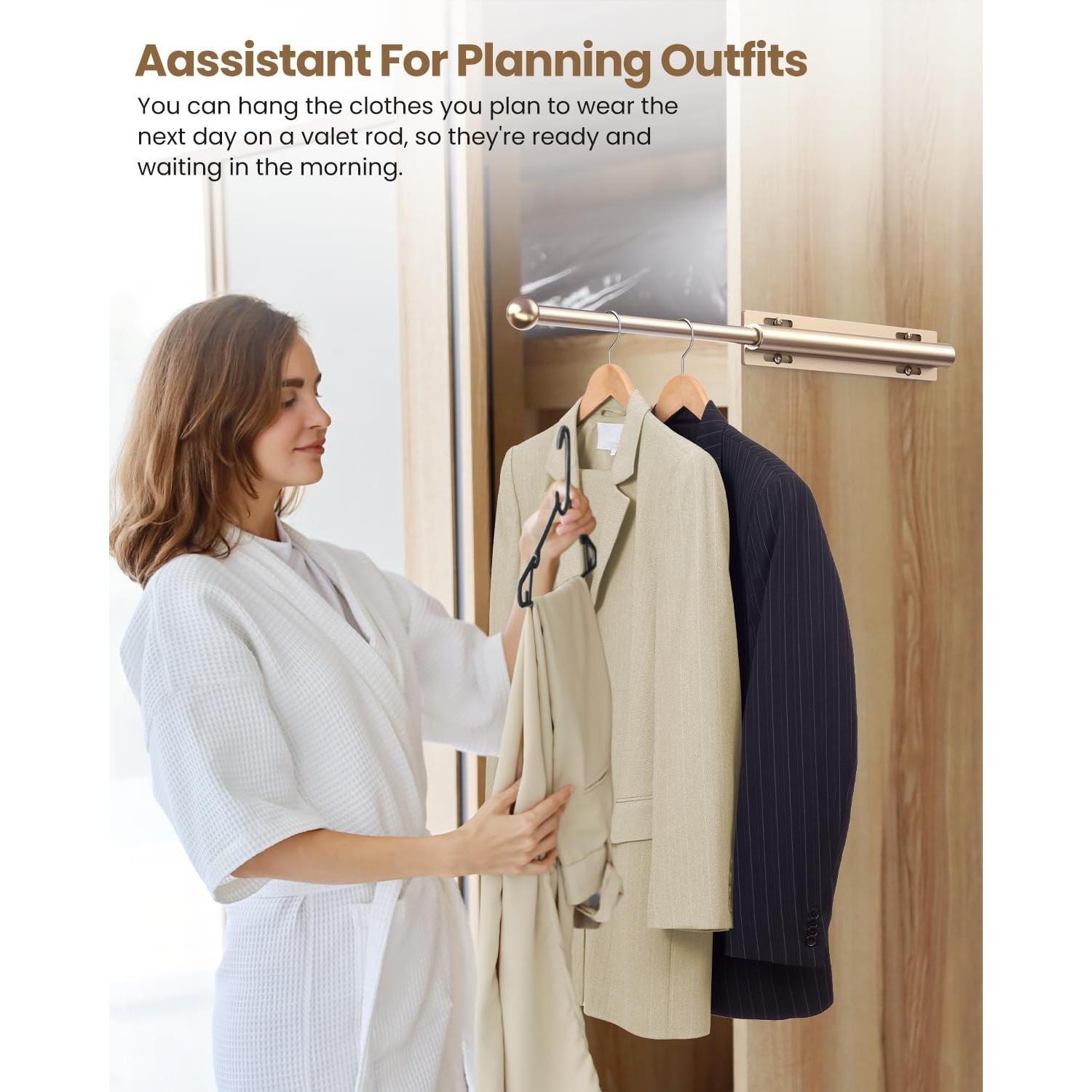 Varilla de Valet Retráctil Supforce 30.48 cm Aluminio Dorado