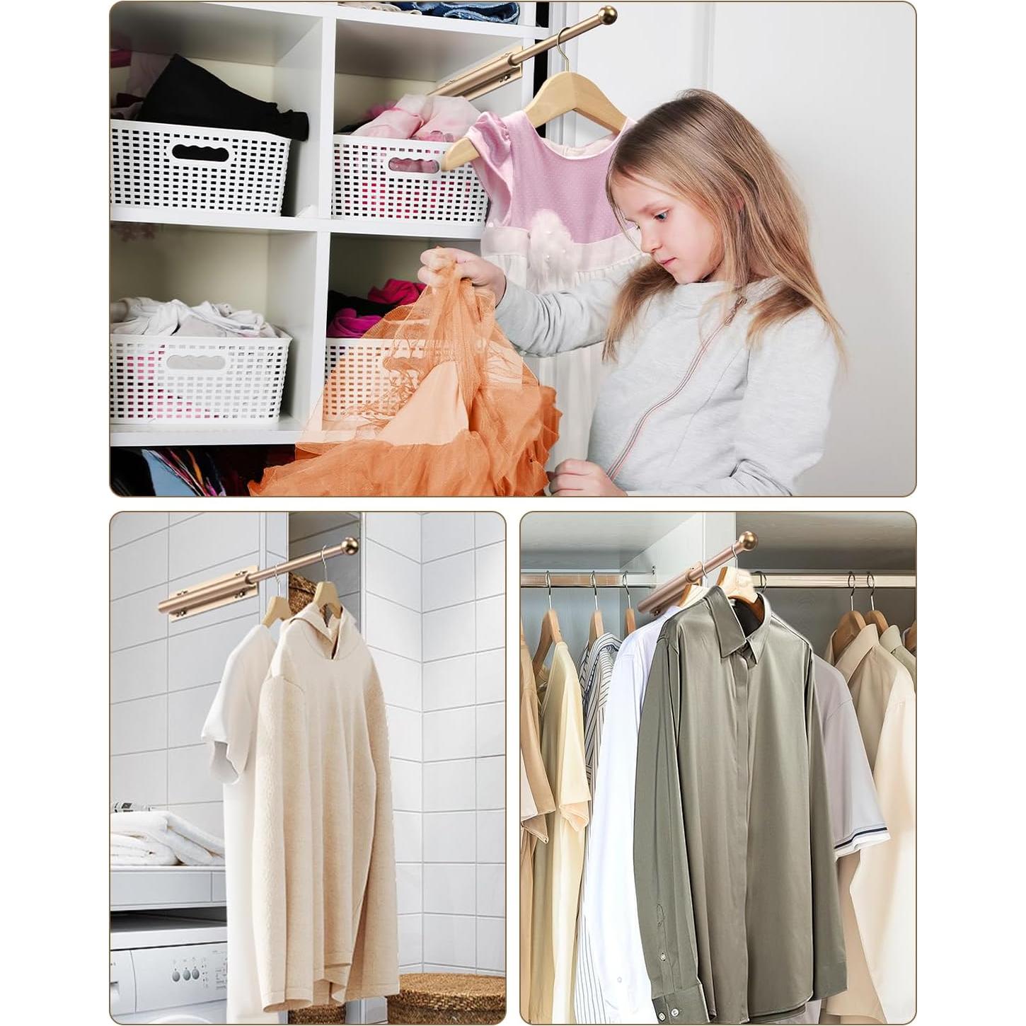 Varilla de Valet Retráctil Supforce 30.48 cm Aluminio Dorado