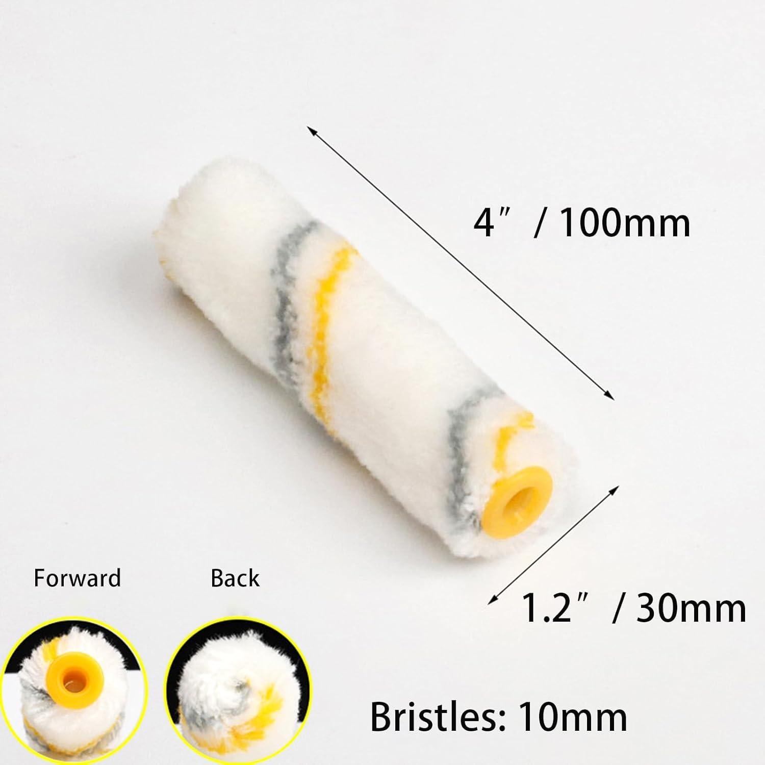 Cubiertas de rodillo de pintura KingOrigin 4" sin pelusa - 10 piezas