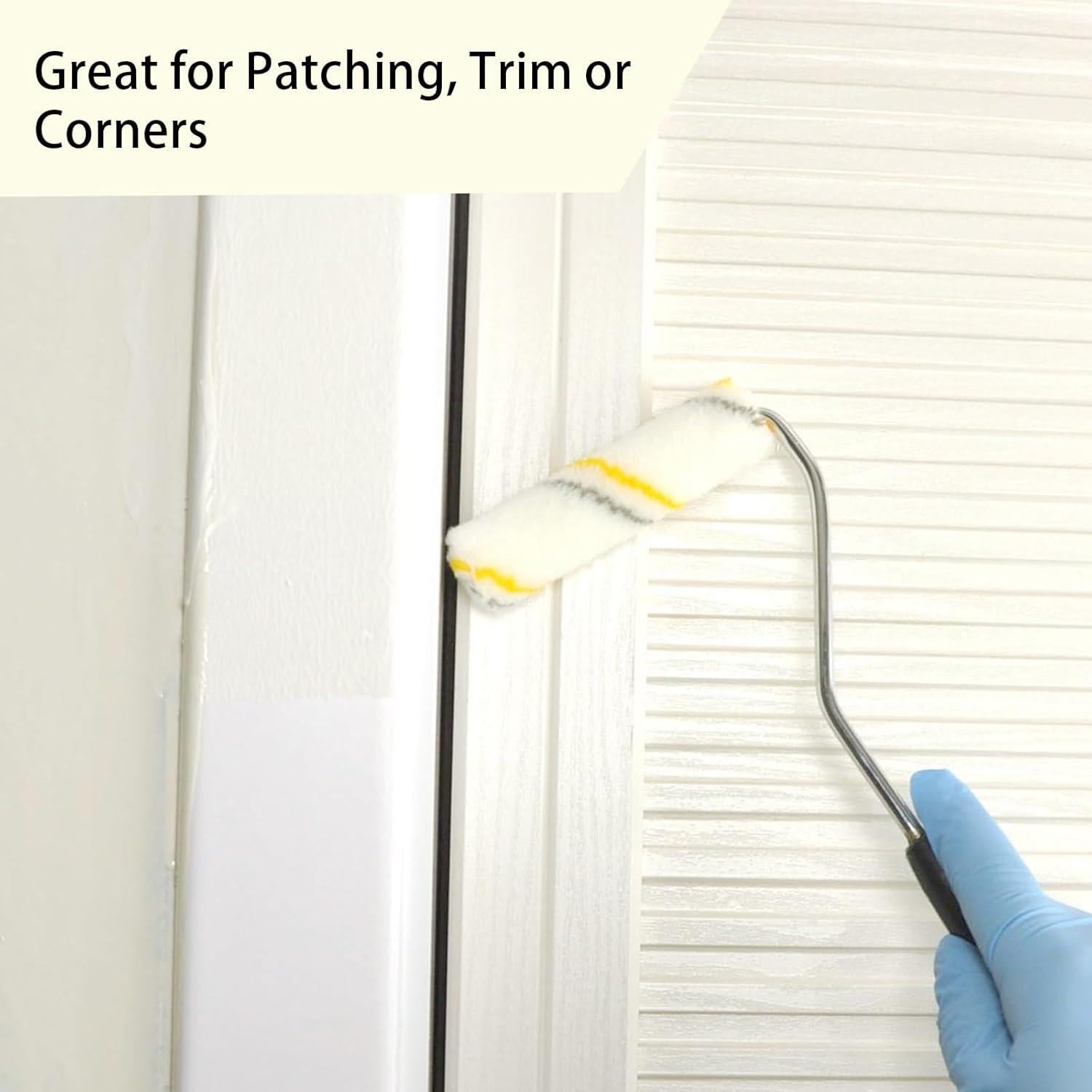 Cubiertas de rodillo de pintura KingOrigin 4" sin pelusa - 10 piezas