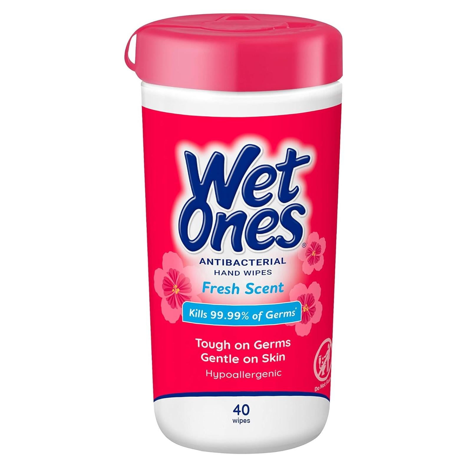 Toallitas Antibacteriales Wet Ones Aroma Fresco 40 unidades