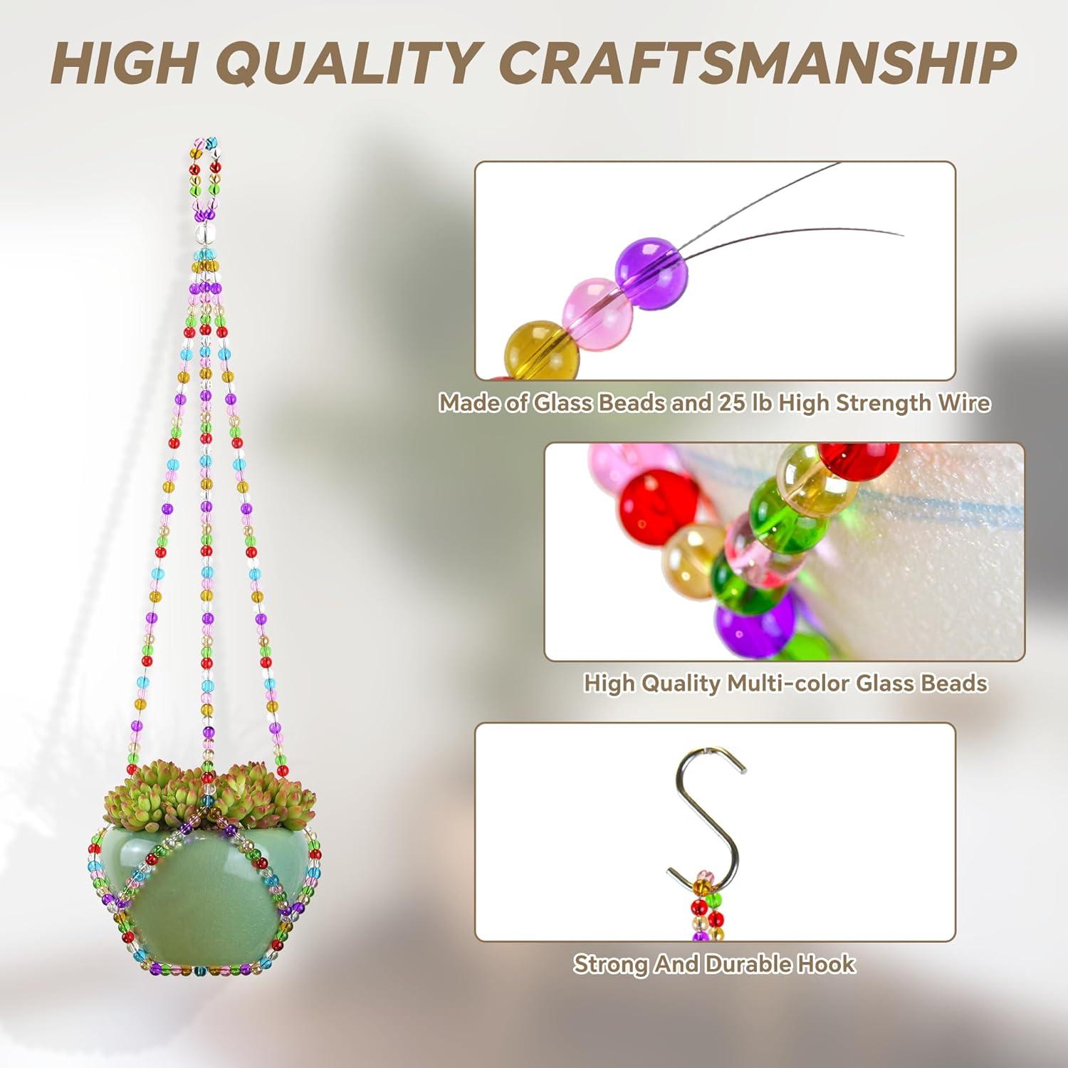 Colgador de Plantas de Cristal Hecho a Mano Genérico 66cm