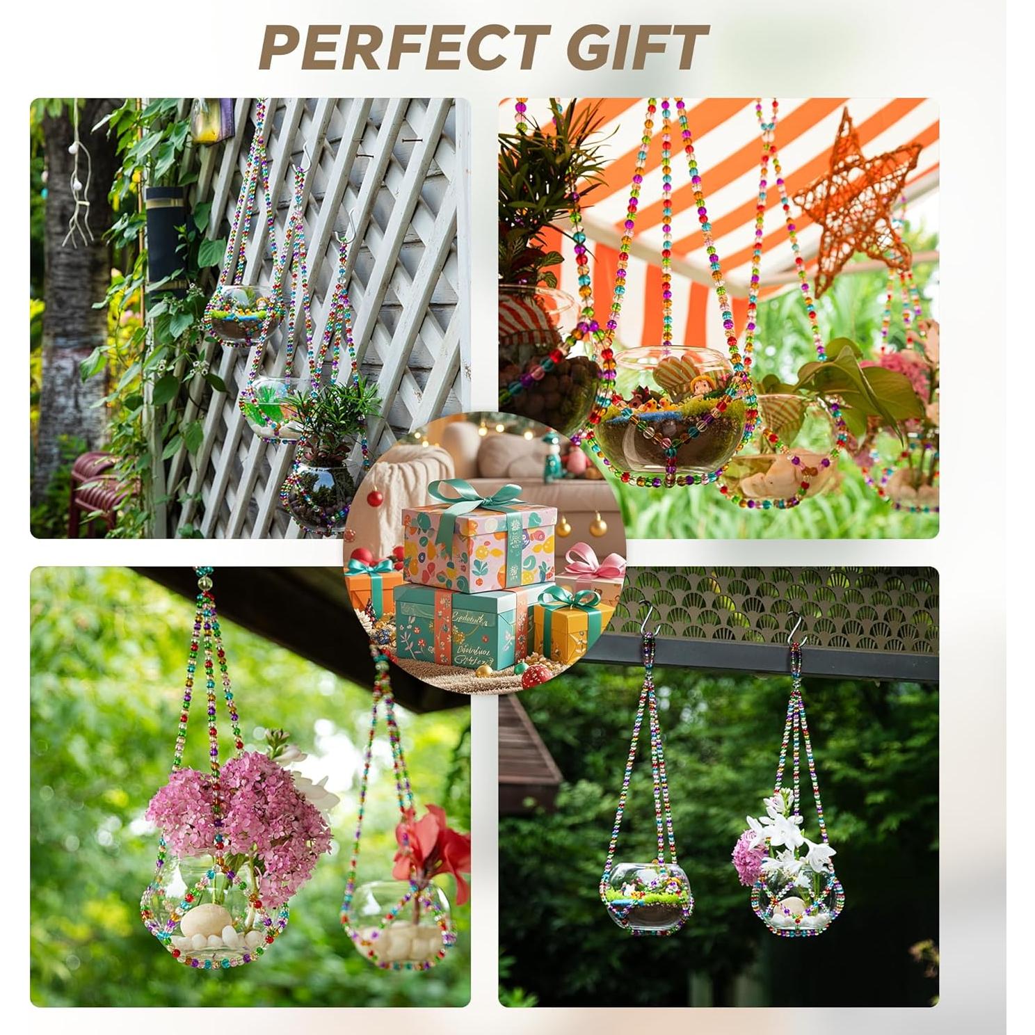 Colgador de Plantas de Cristal Hecho a Mano Genérico 66cm