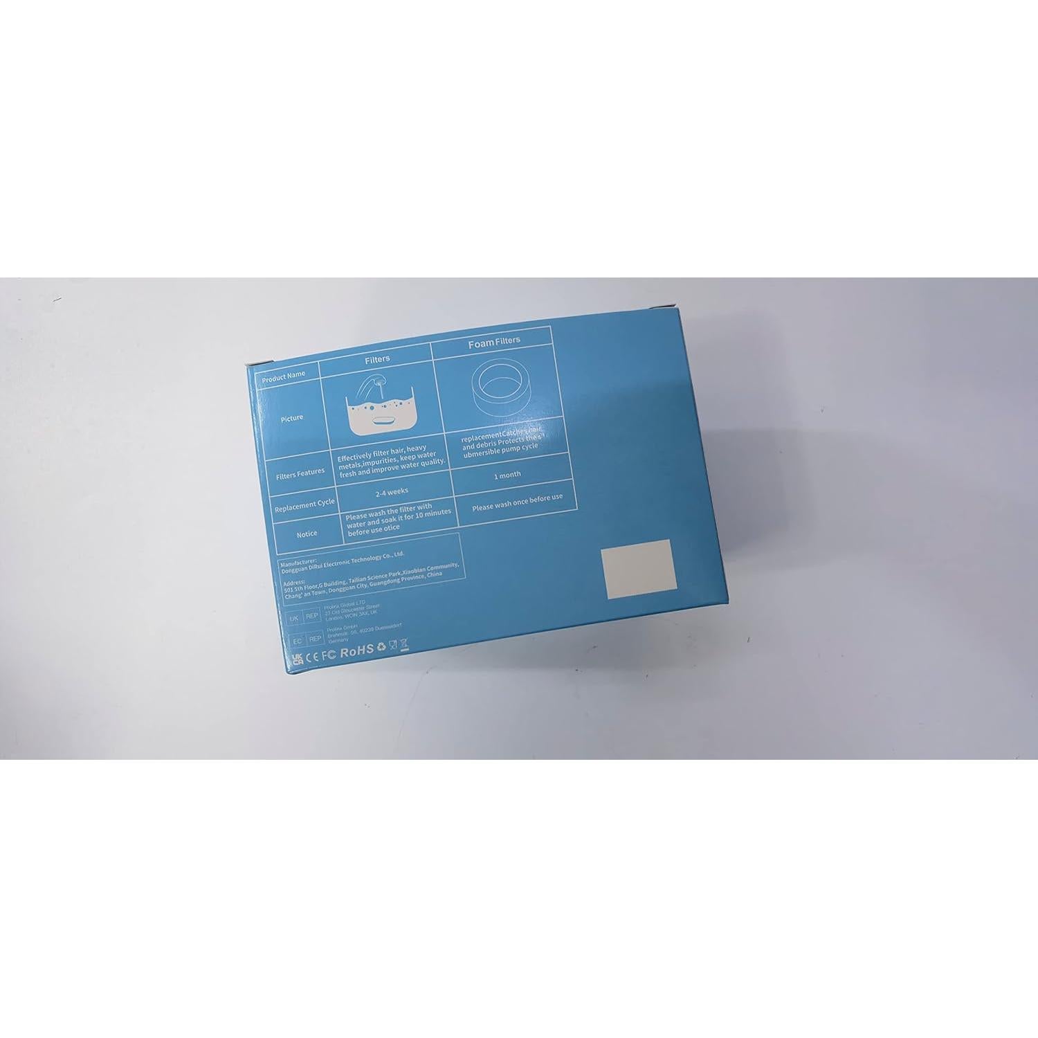 Filtros de agua para gatos SOOFPET - 24 piezas (12 carbón + 12 esponja)