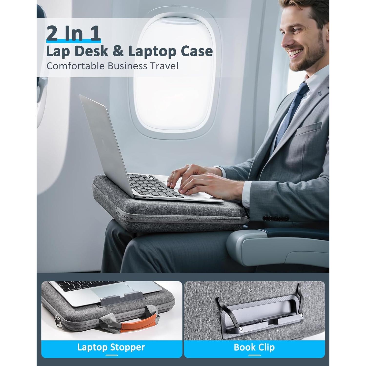 Funda Dura para Laptop 14" Nauttxon Gris - Impermeable y A Prueba de Golpes