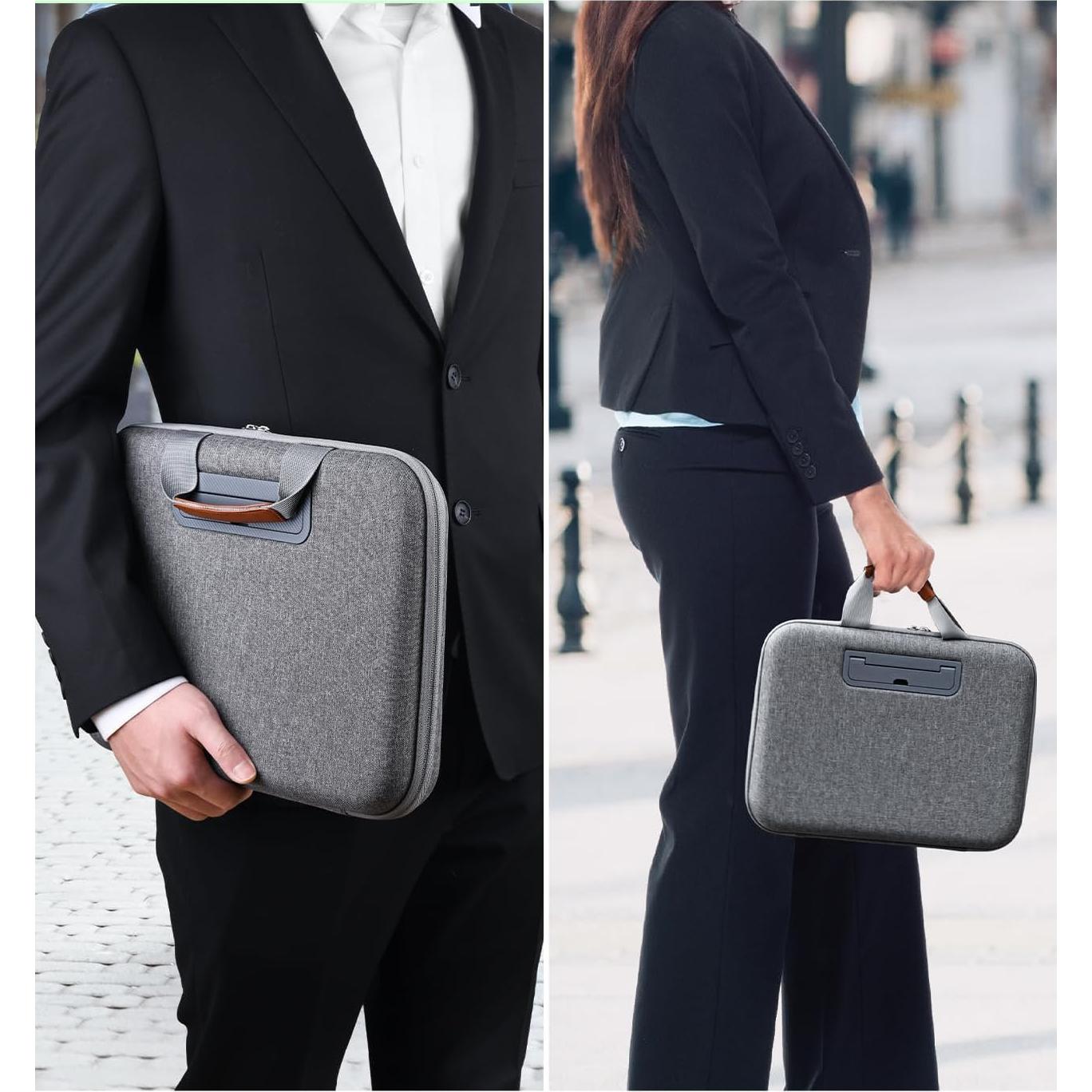 Funda Dura para Laptop 14" Nauttxon Gris - Impermeable y A Prueba de Golpes