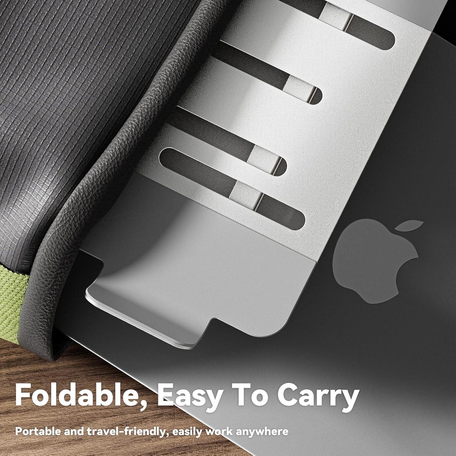 Minisopuru Soporte Ajustable para Laptop Ergonómico - Plata