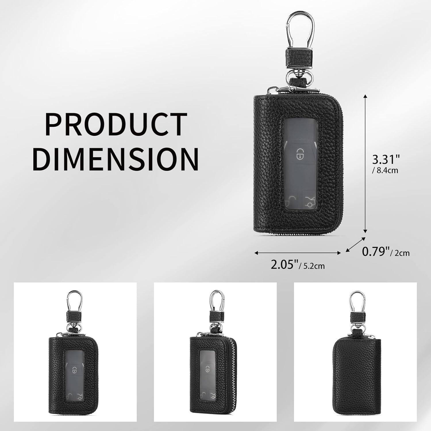 Funda Universal para Llave de Coche SENDEFN de Cuero Negro