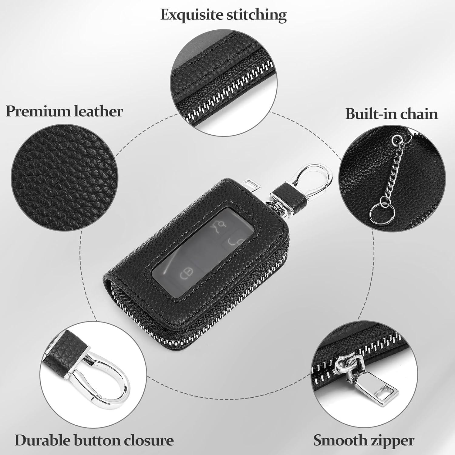 Funda Universal para Llave de Coche SENDEFN de Cuero Negro