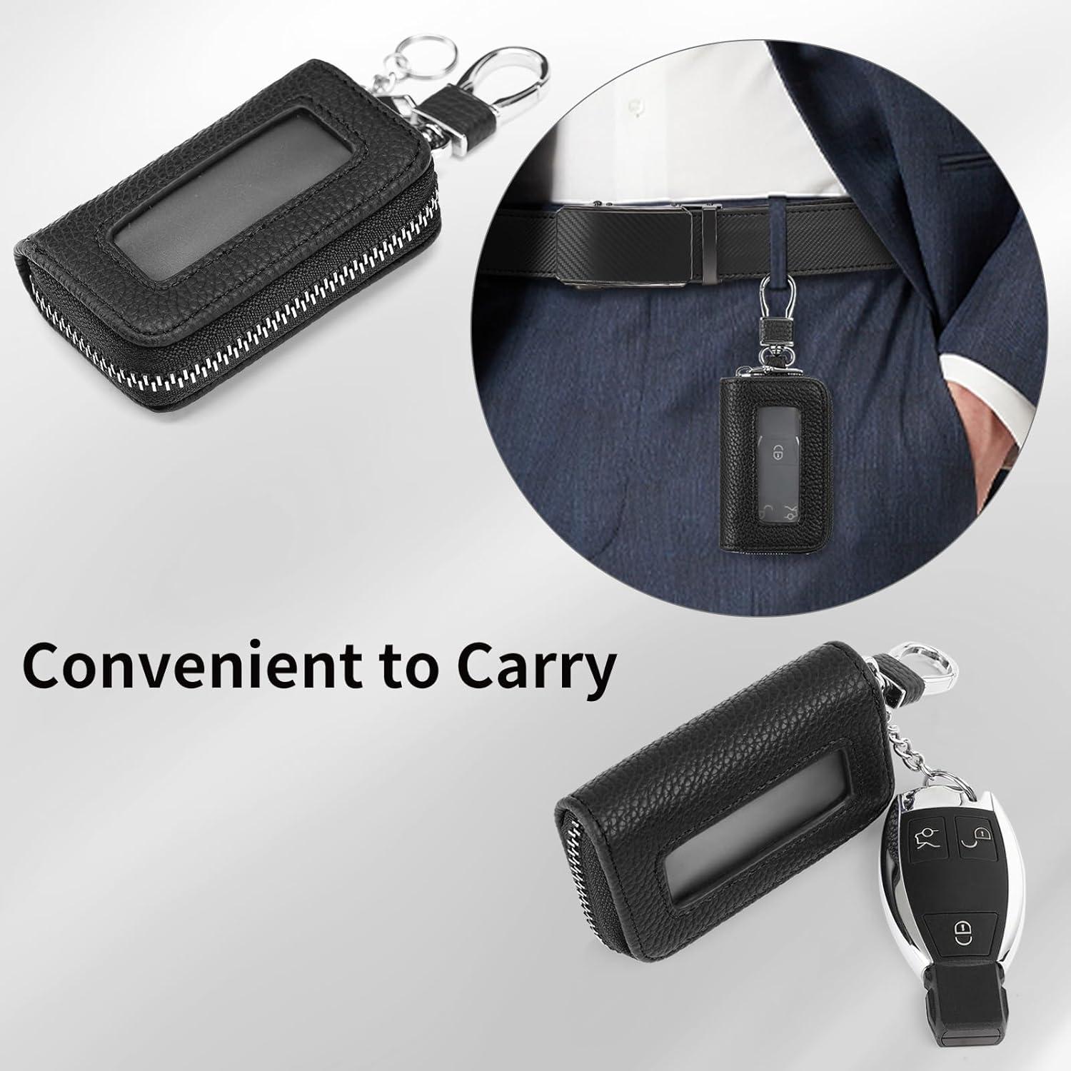 Funda Universal para Llave de Coche SENDEFN de Cuero Negro