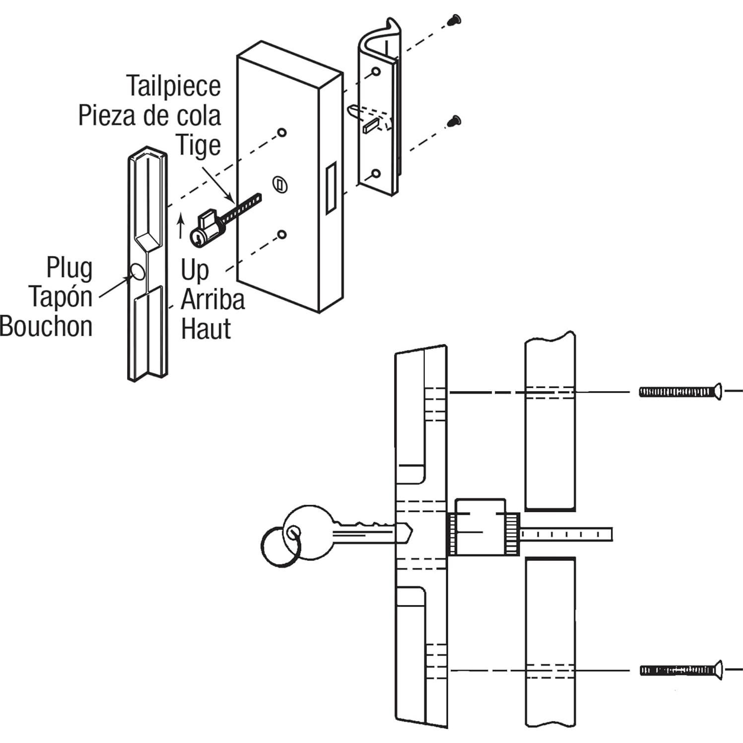 Cerradura de Cilindro Prime-Line E 2103 3.18 cm Cromada