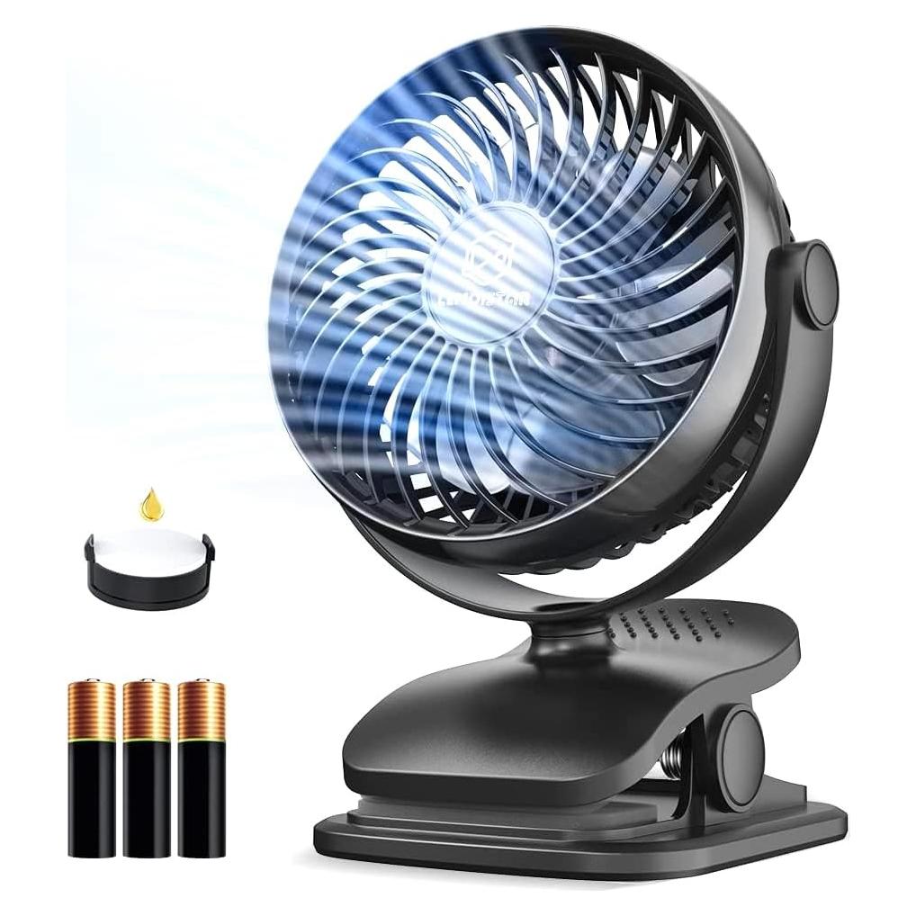 Ventilador Clip-On Shinebella 12.7 cm 4 Velocidades USB