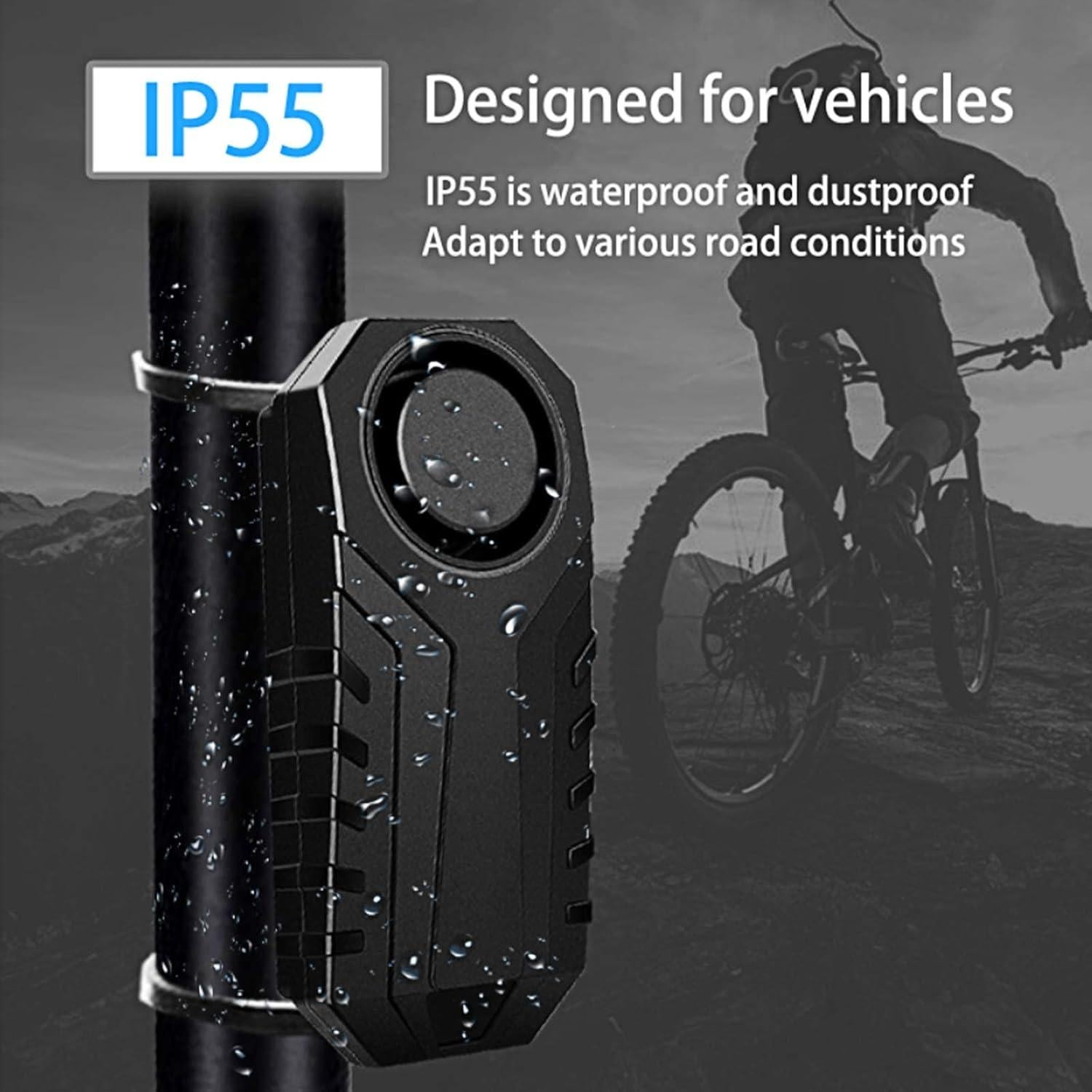 Alarma de Bicicleta NineLeaf NL-AMA01, Inalámbrica 113dB IP55