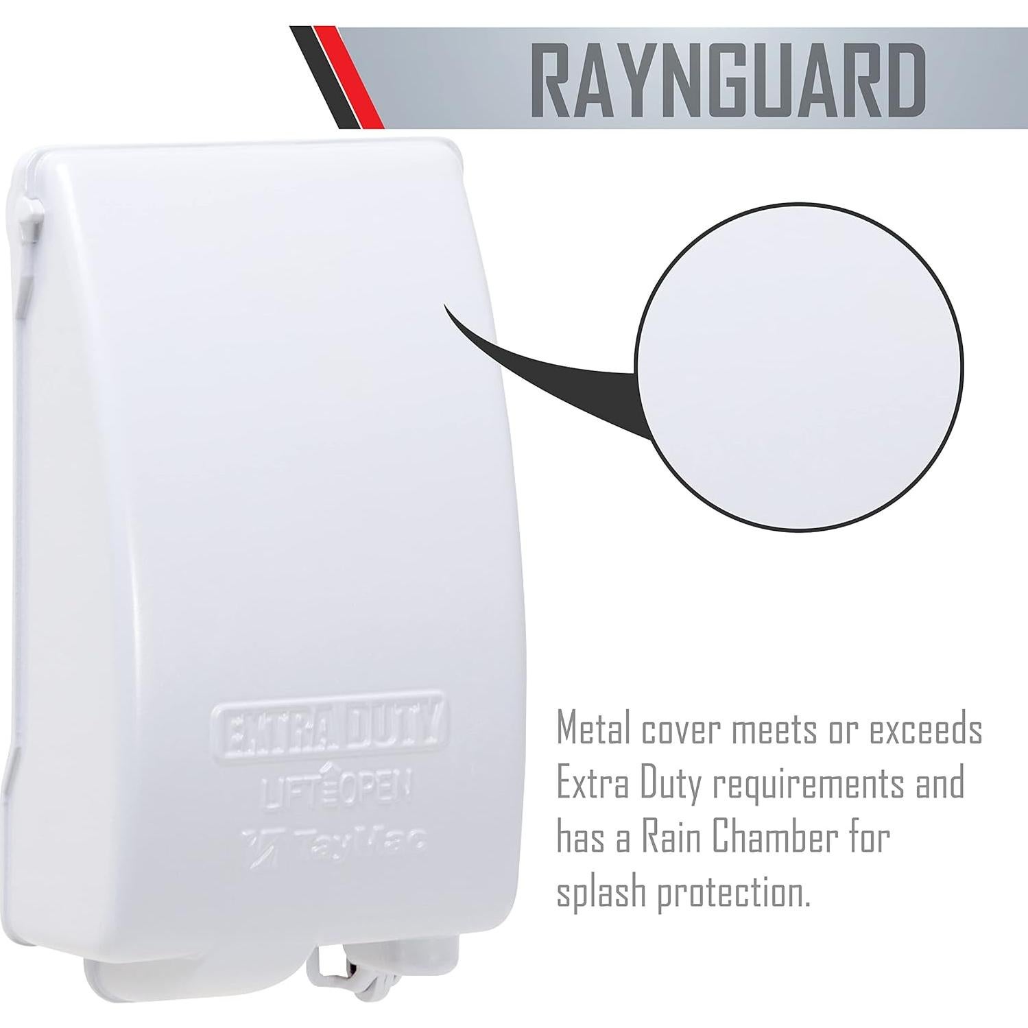 Cubierta de Salida Eléctrica Impermeable TayMac MX4280WH 1 Gang