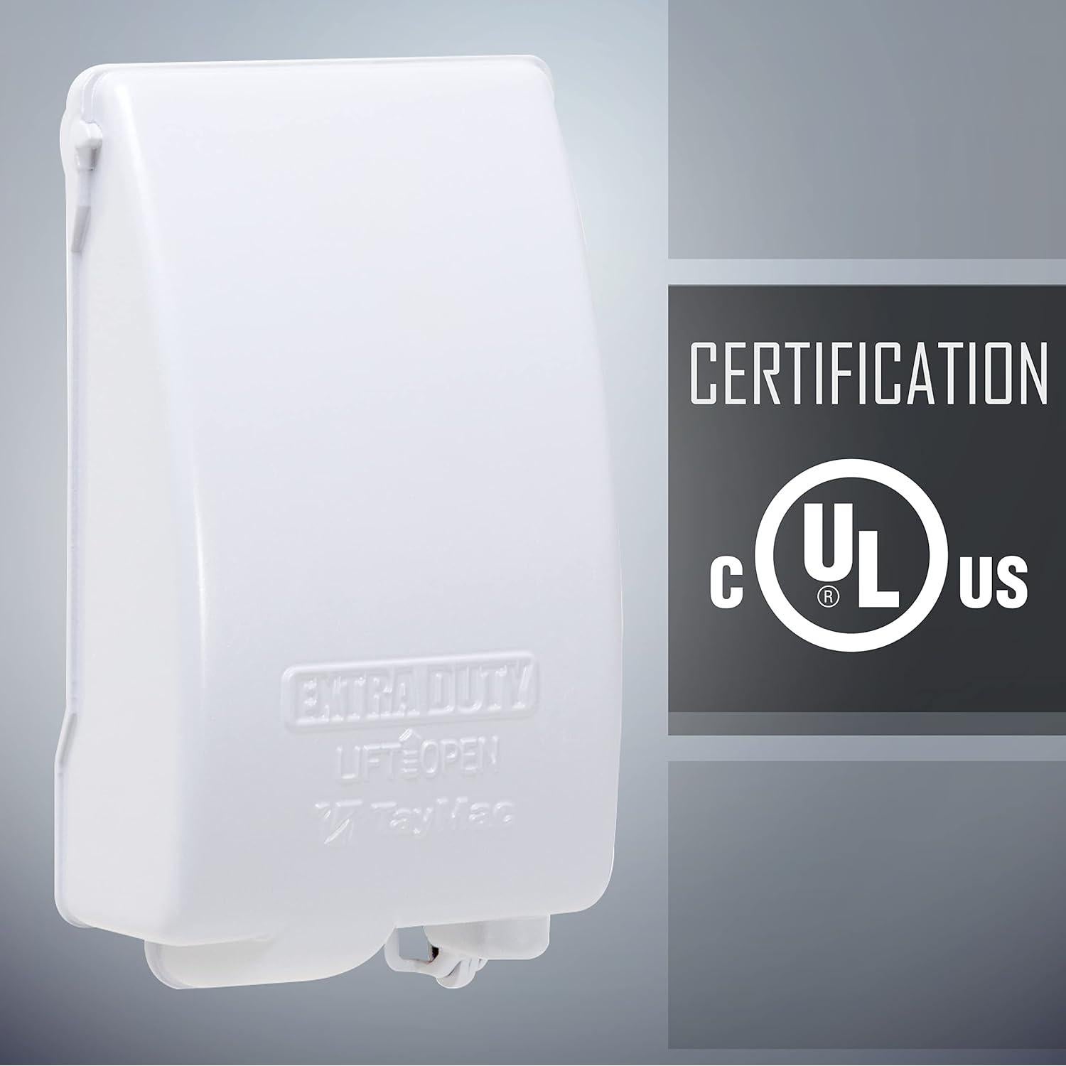 Cubierta de Salida Eléctrica Impermeable TayMac MX4280WH 1 Gang