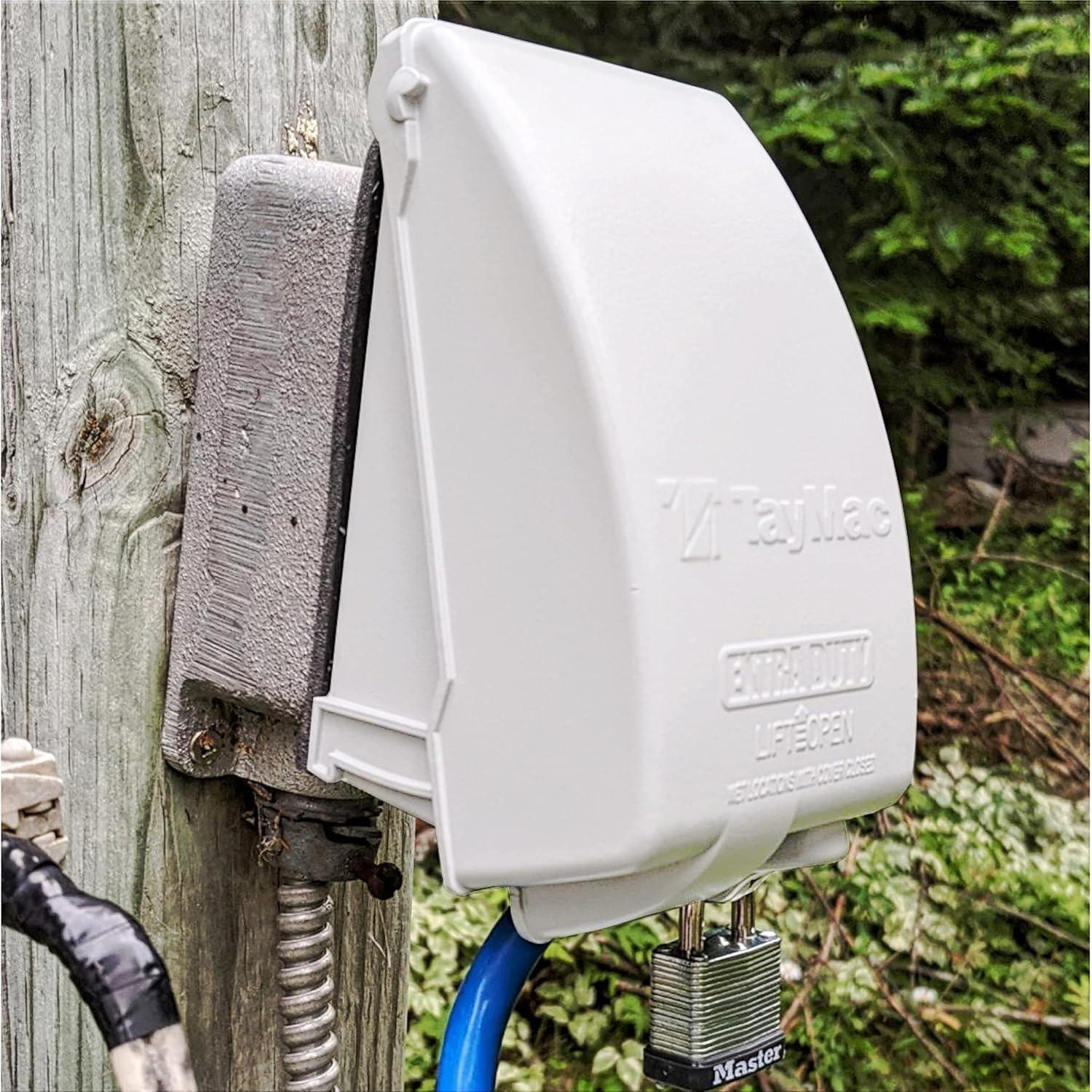 Cubierta de Salida Eléctrica Impermeable TayMac MX4280WH 1 Gang