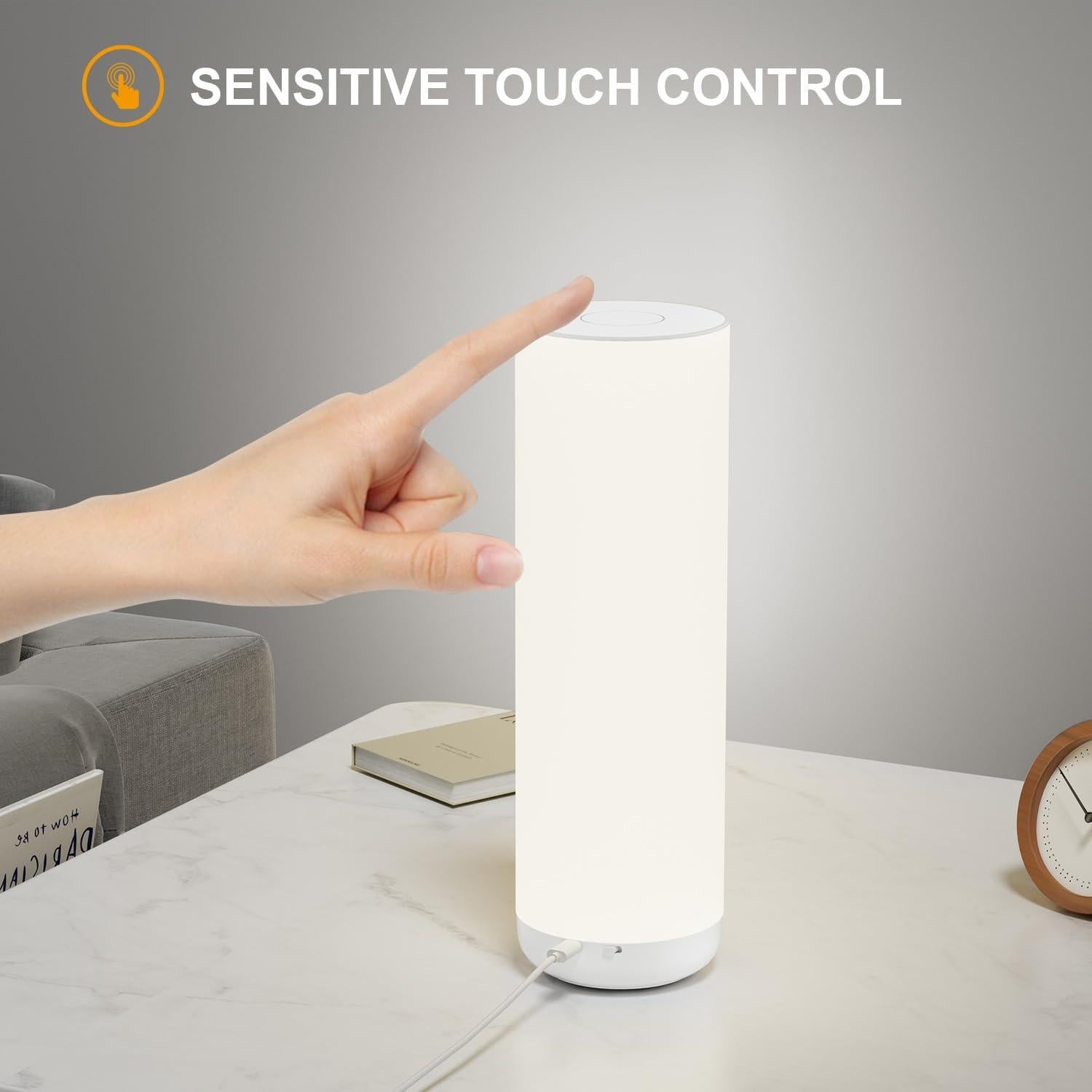 Lámpara de Mesa LED Semlos 30 cm con Control Remoto y Táctil