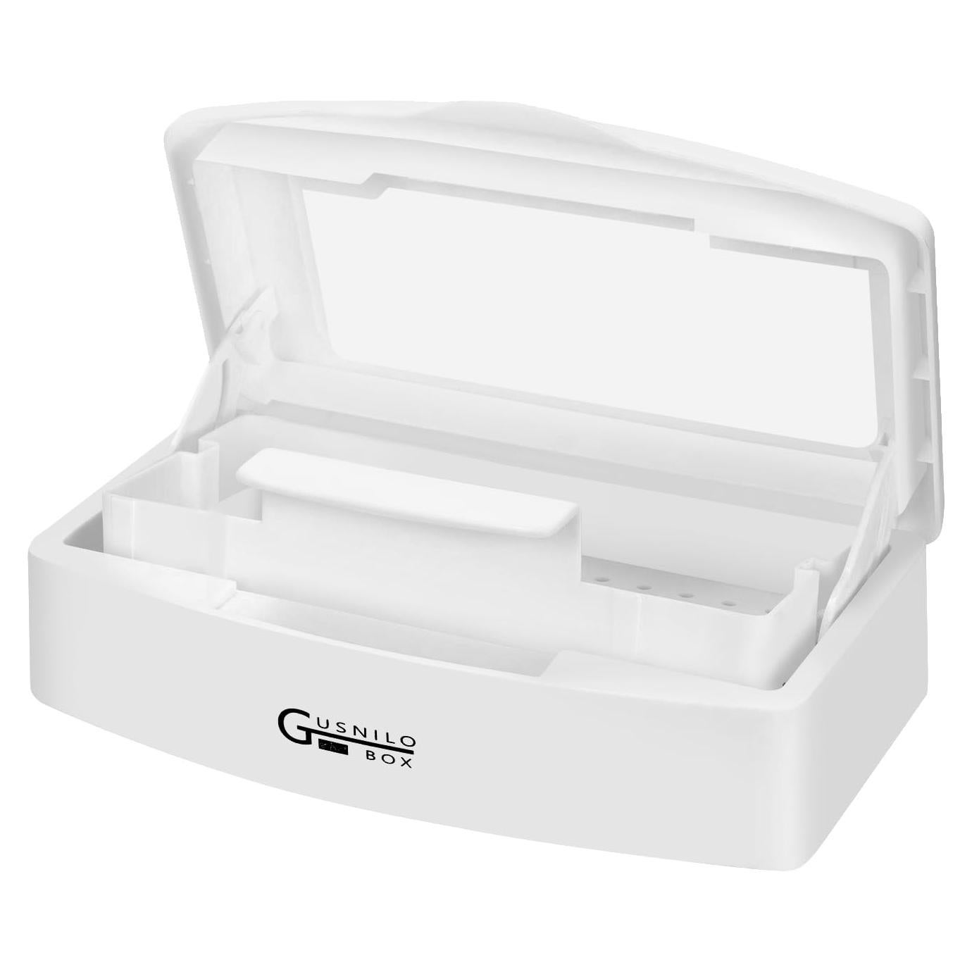 Caja de Almacenamiento de Herramientas de Uñas Gusnilo - Blanco