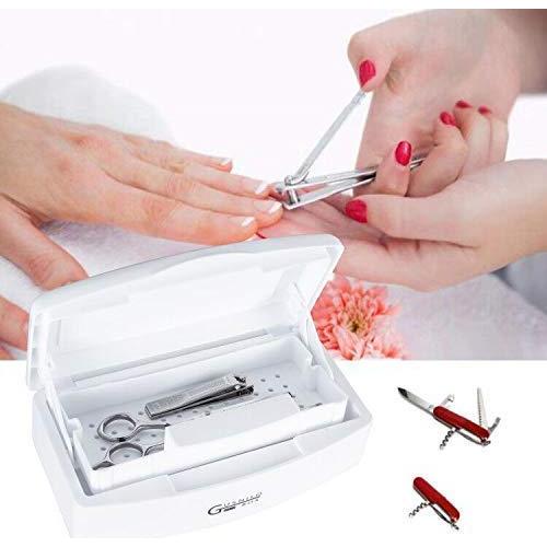 Caja de Almacenamiento de Herramientas de Uñas Gusnilo - Blanco