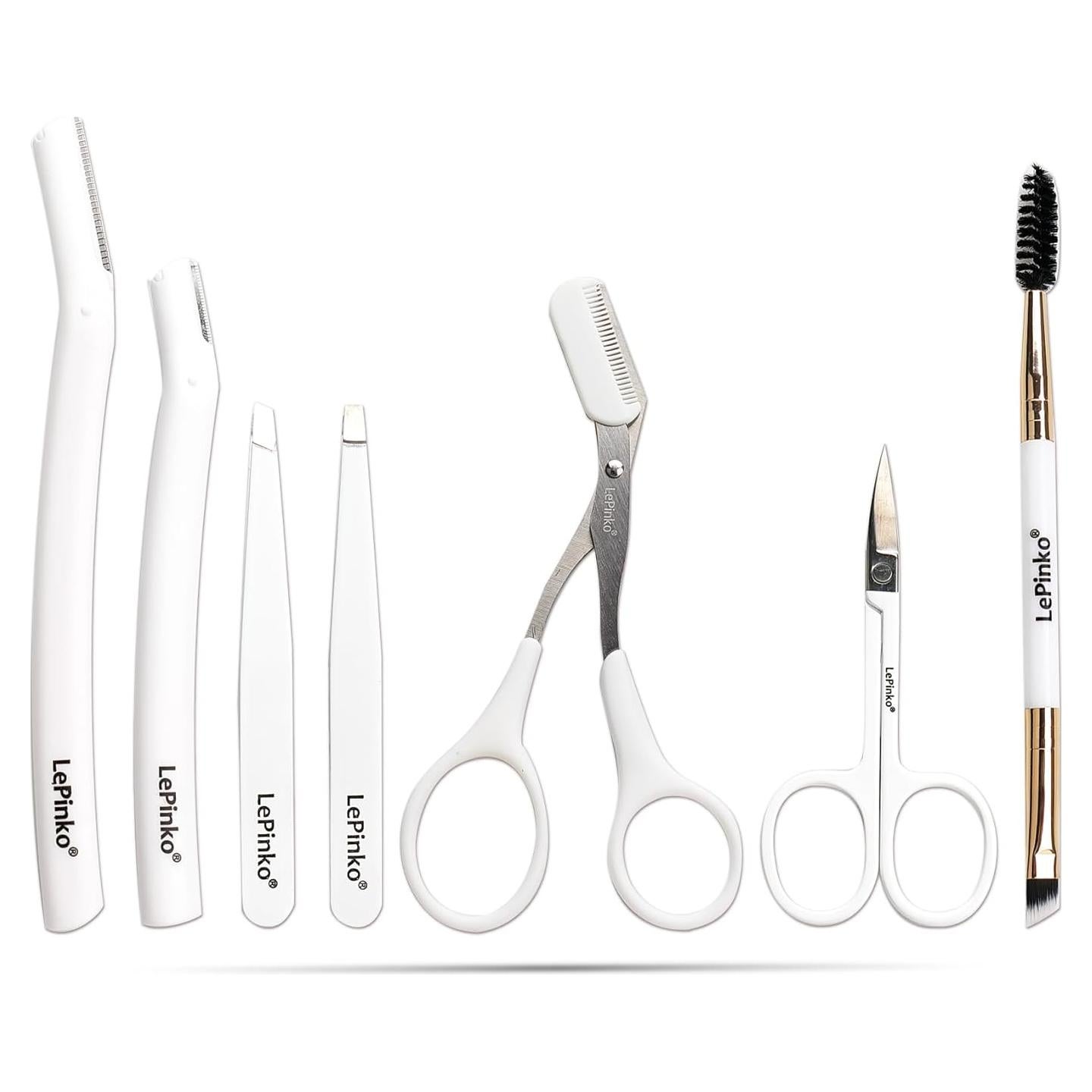 Kit de Recortador de Cejas 7 en 1 LePinko - Blanco