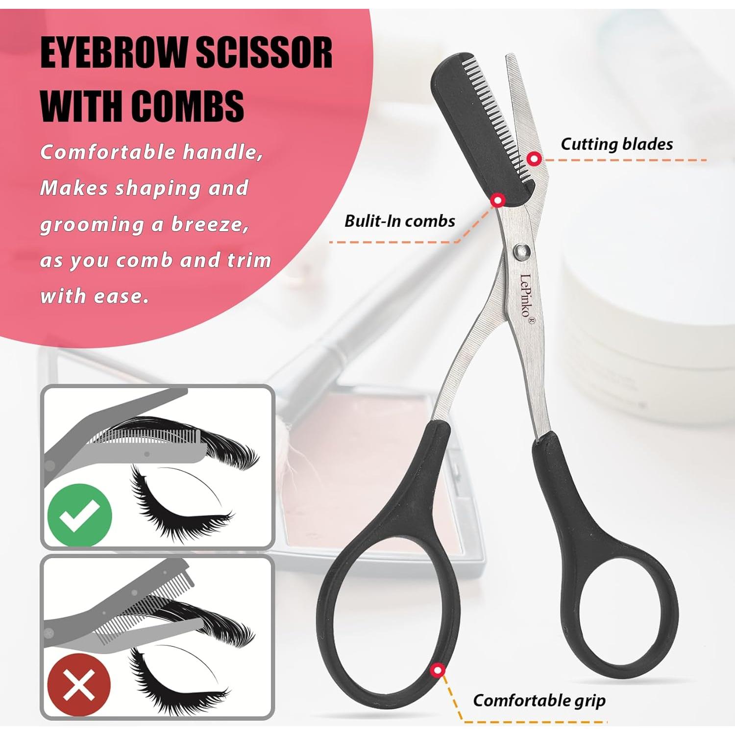 Kit de Recortador de Cejas 7 en 1 LePinko - Blanco